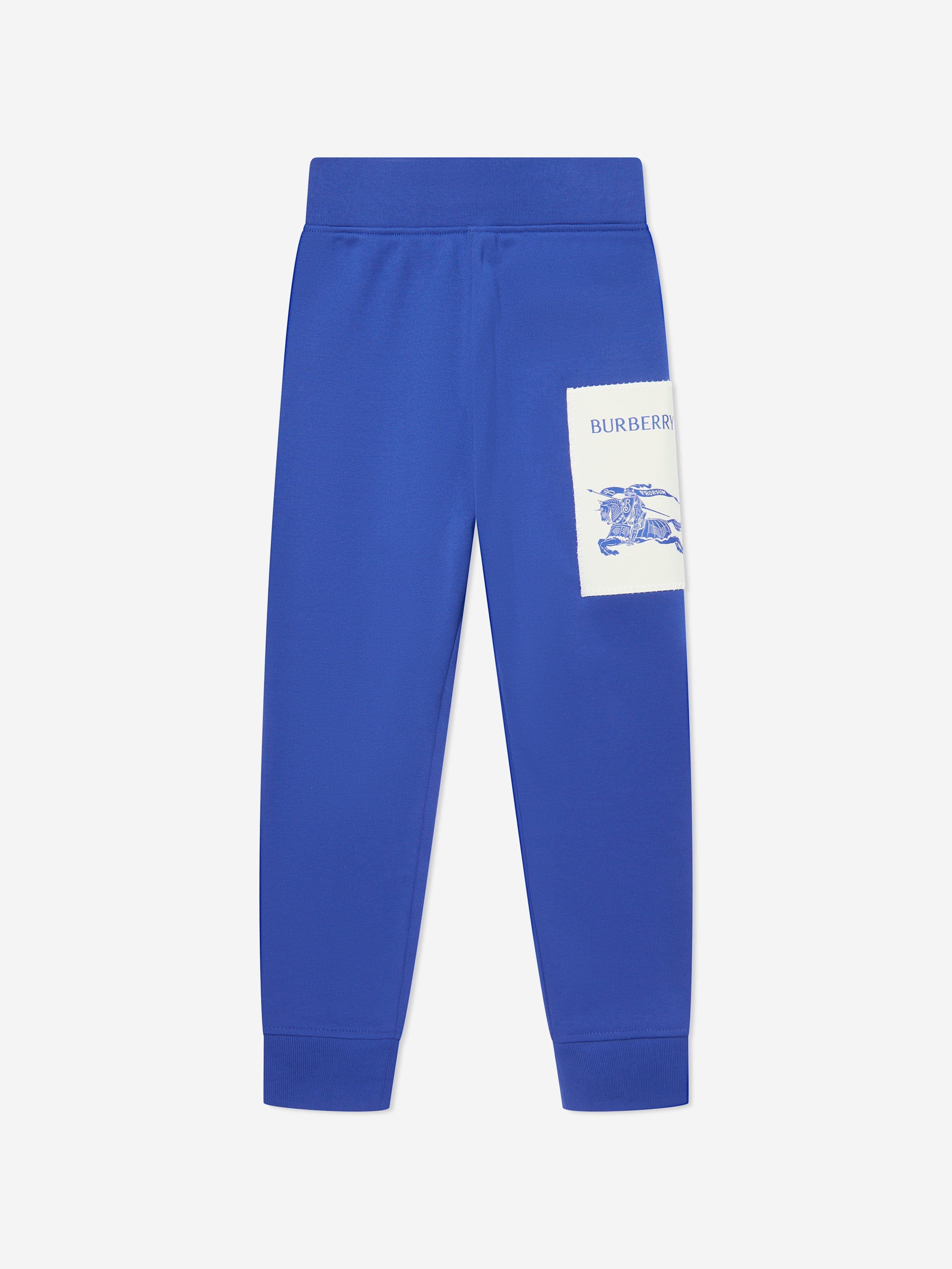 Burberry Boys EKD Label Sidney Joggers in Blue Clearance Fake