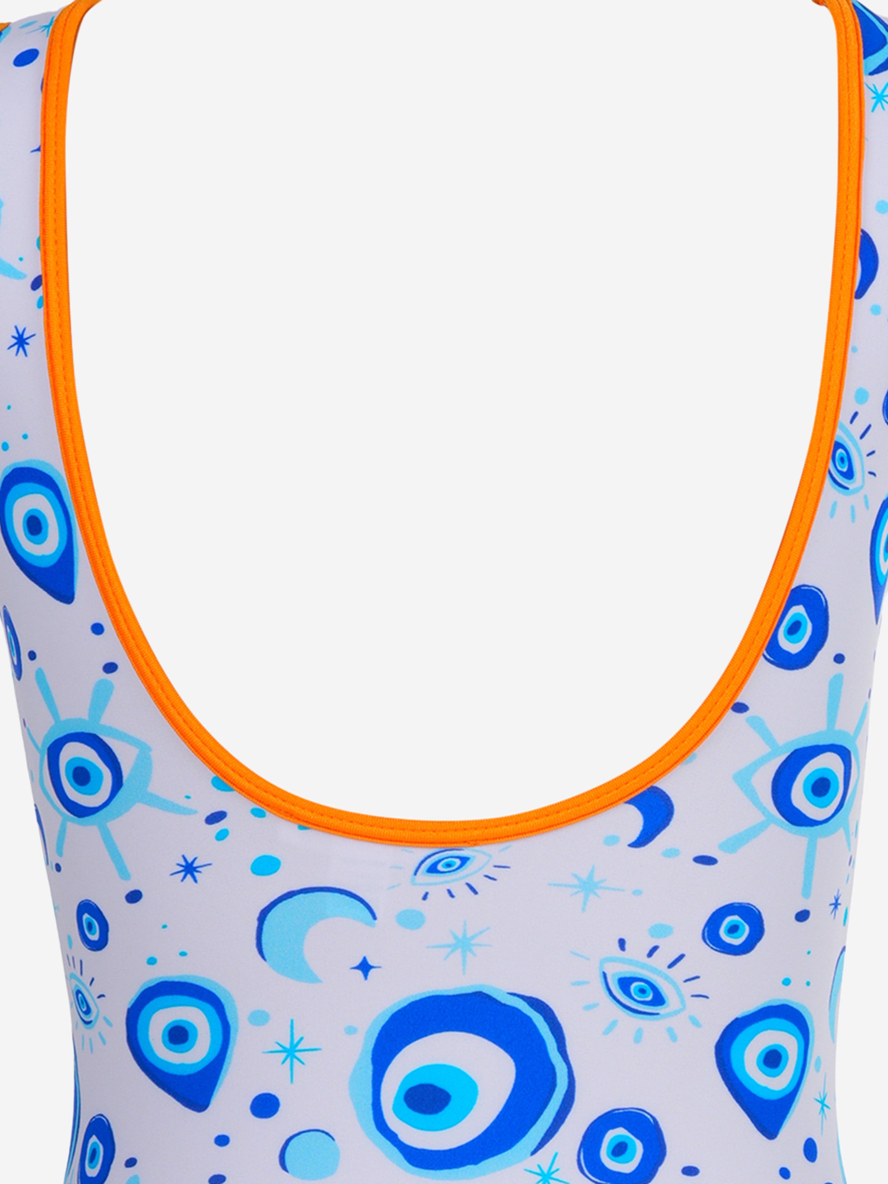 Girls Eliana Swimsuit in Blue Comfortable Cheap Pice