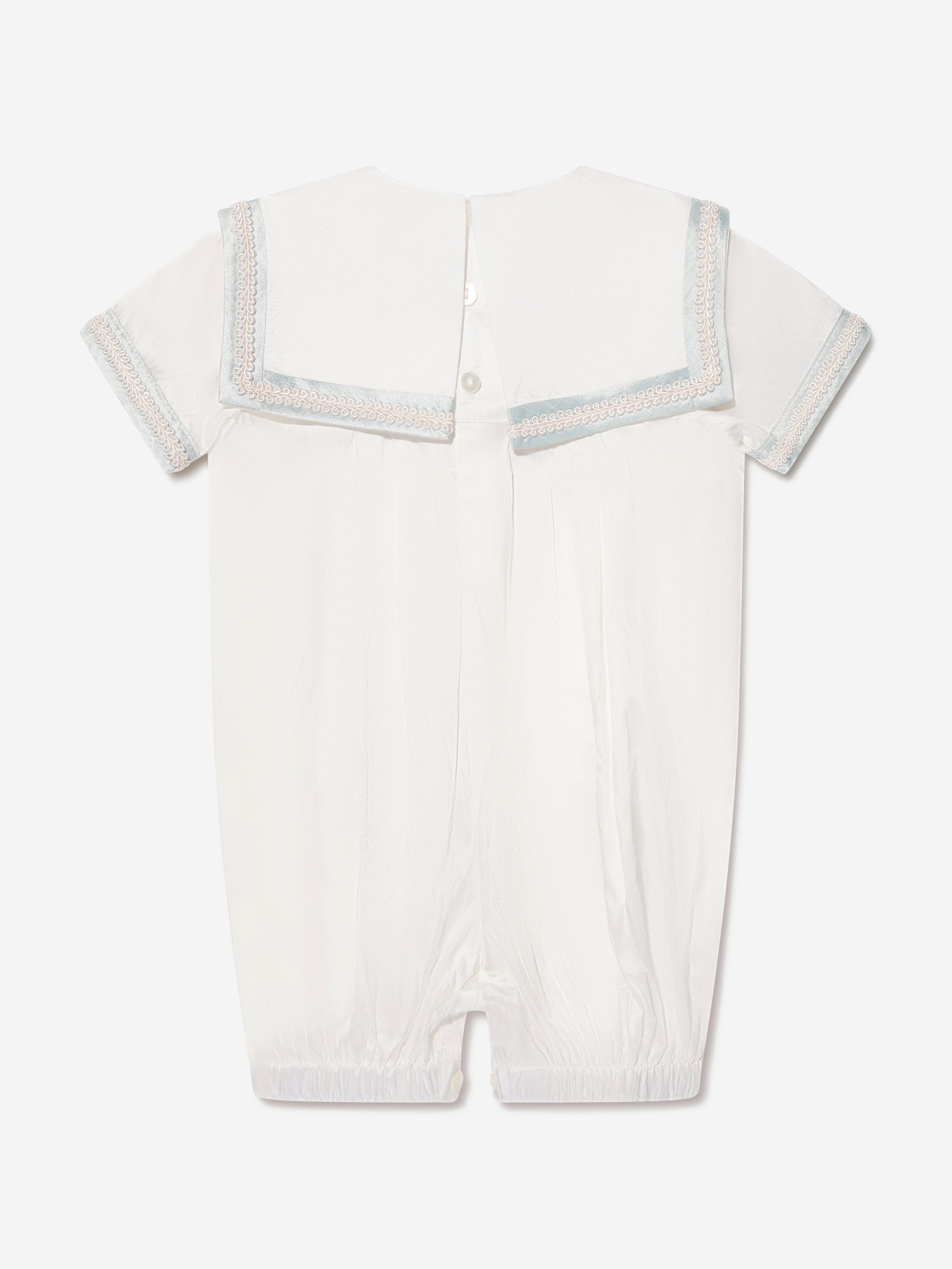 Sarah Louise Baby Boys Romper And Hat in Ivory Discount Purchase