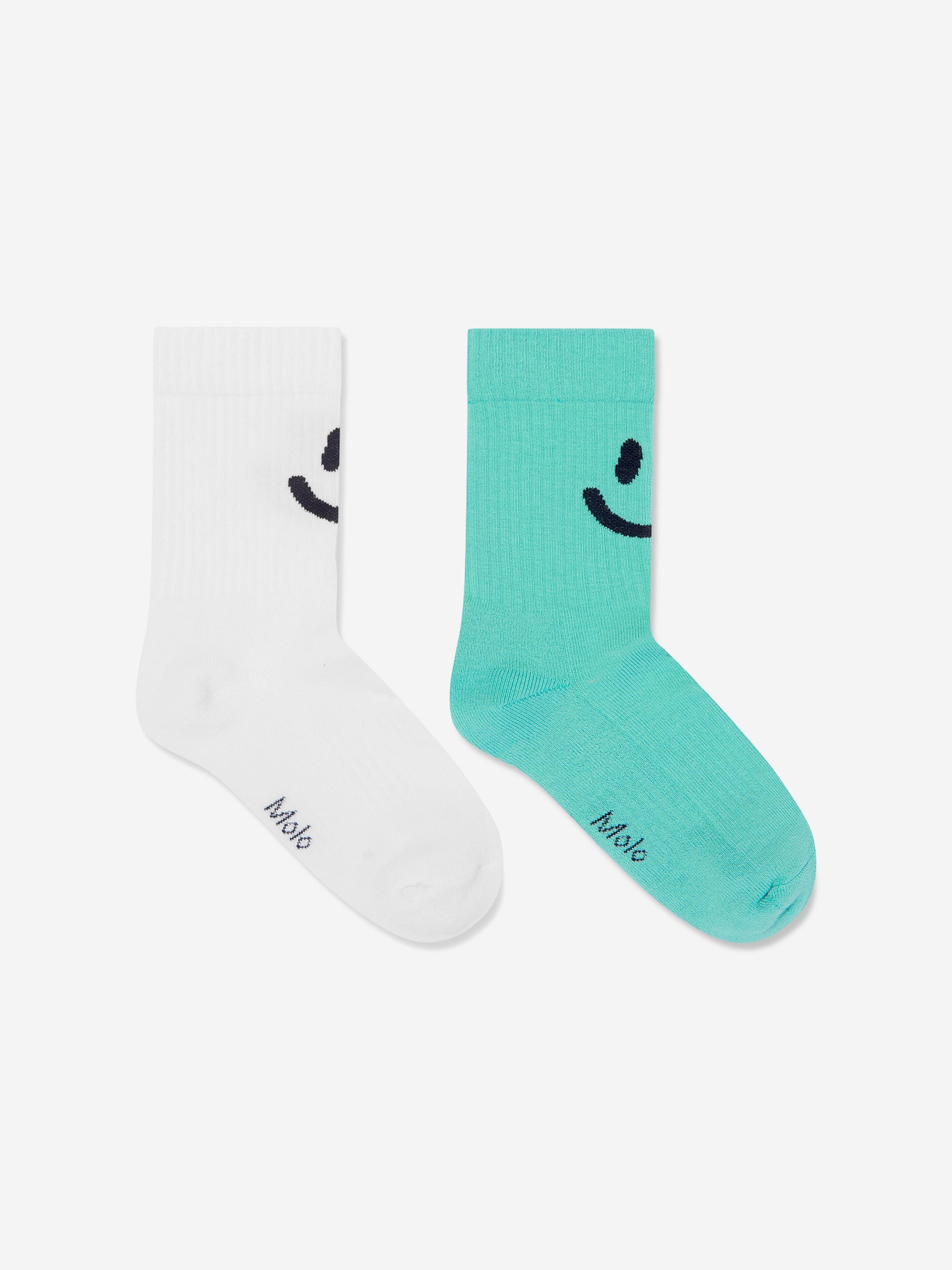 Molo Kids Smile Print Socks Set in Multicolour Cheap Sale Wiki