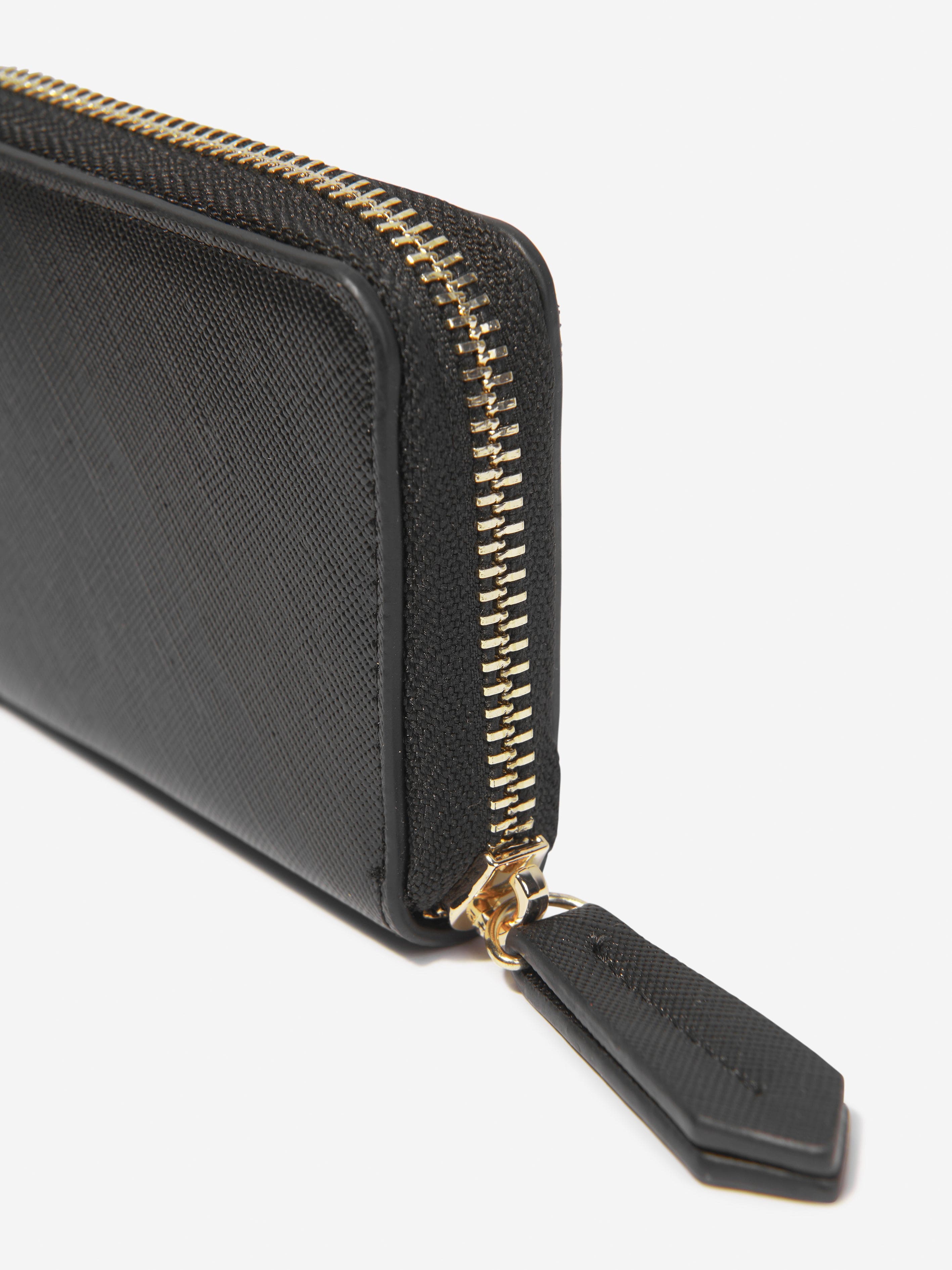 Valentino Girls Zero Zip Around Wallet in Black (W: 1.8cm) Free Shipping Sale Online