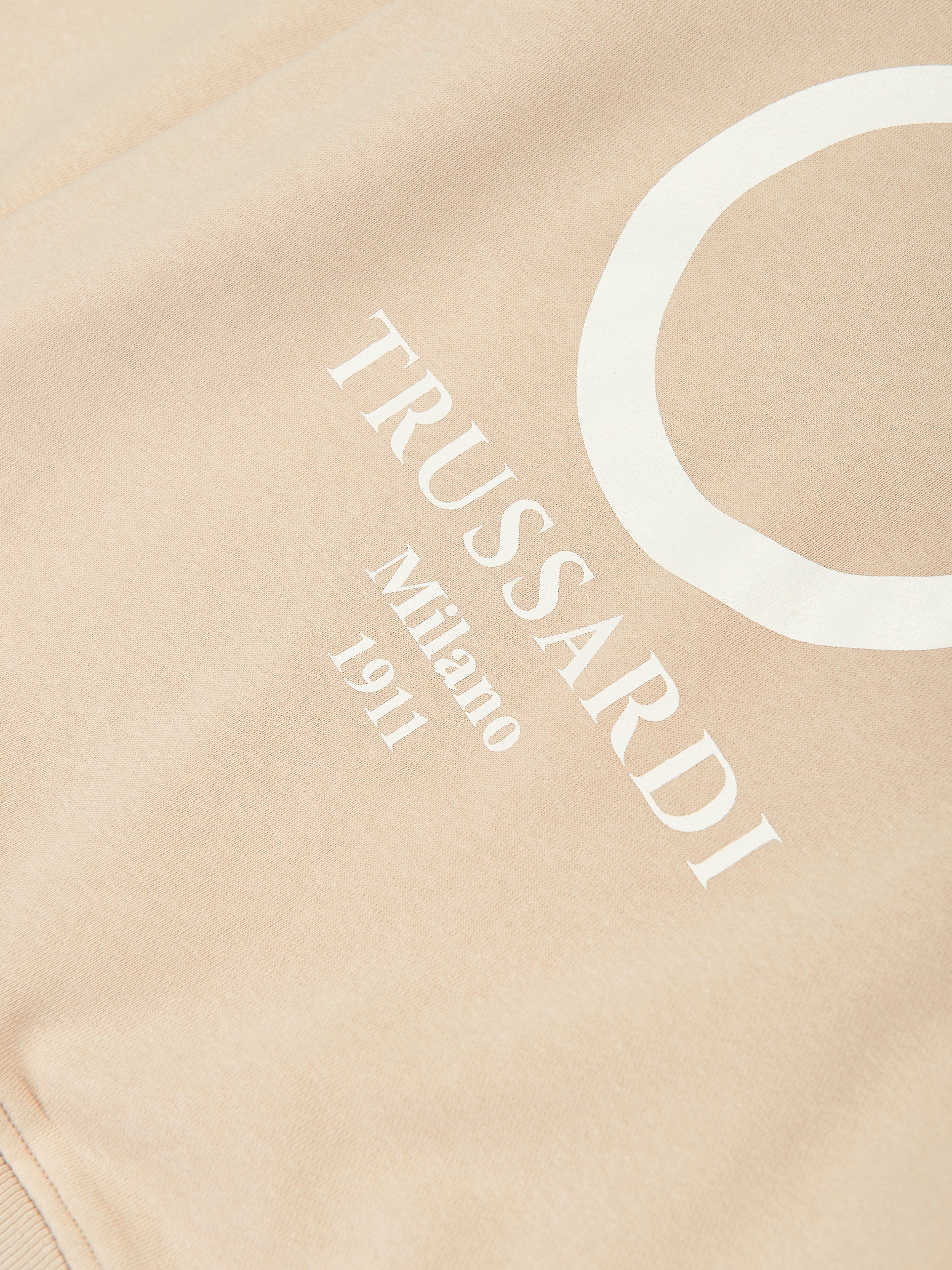 Trussardi Kids Beavi Logo Sweatshirt in Beige Get Authentic Cheap Online