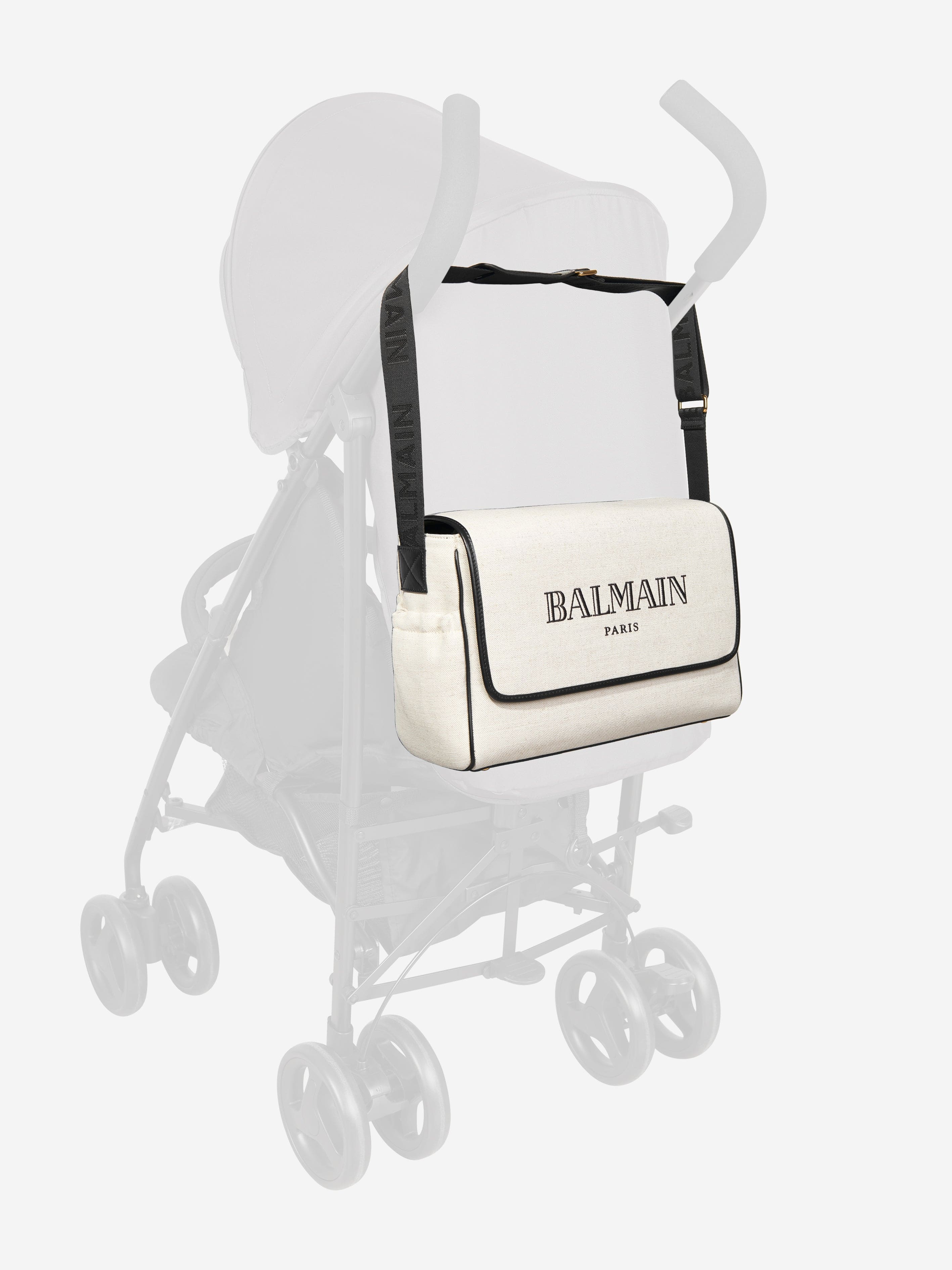 Balmain Baby Logo Changing Bag in Ivory (40cm) Shop Offer Cheap Pice