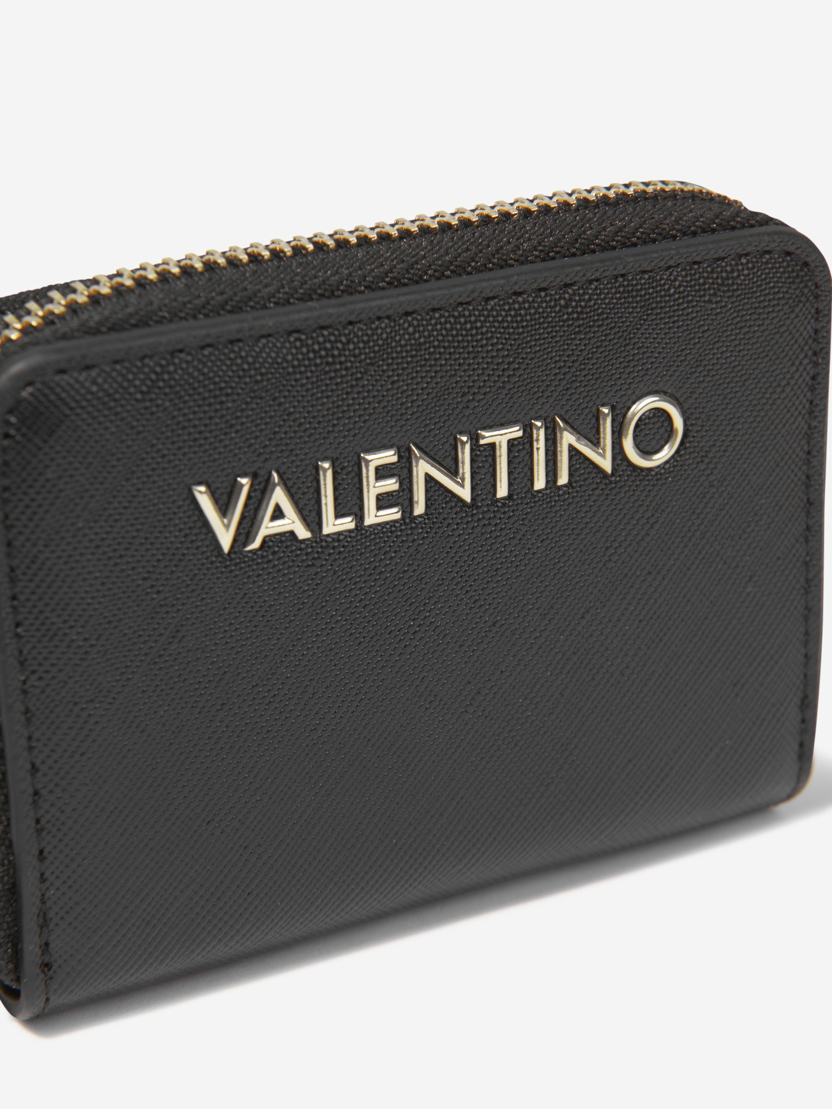 Valentino Girls Zero Zip Around Wallet in Black (W: 1.8cm) Free Shipping Sale Online
