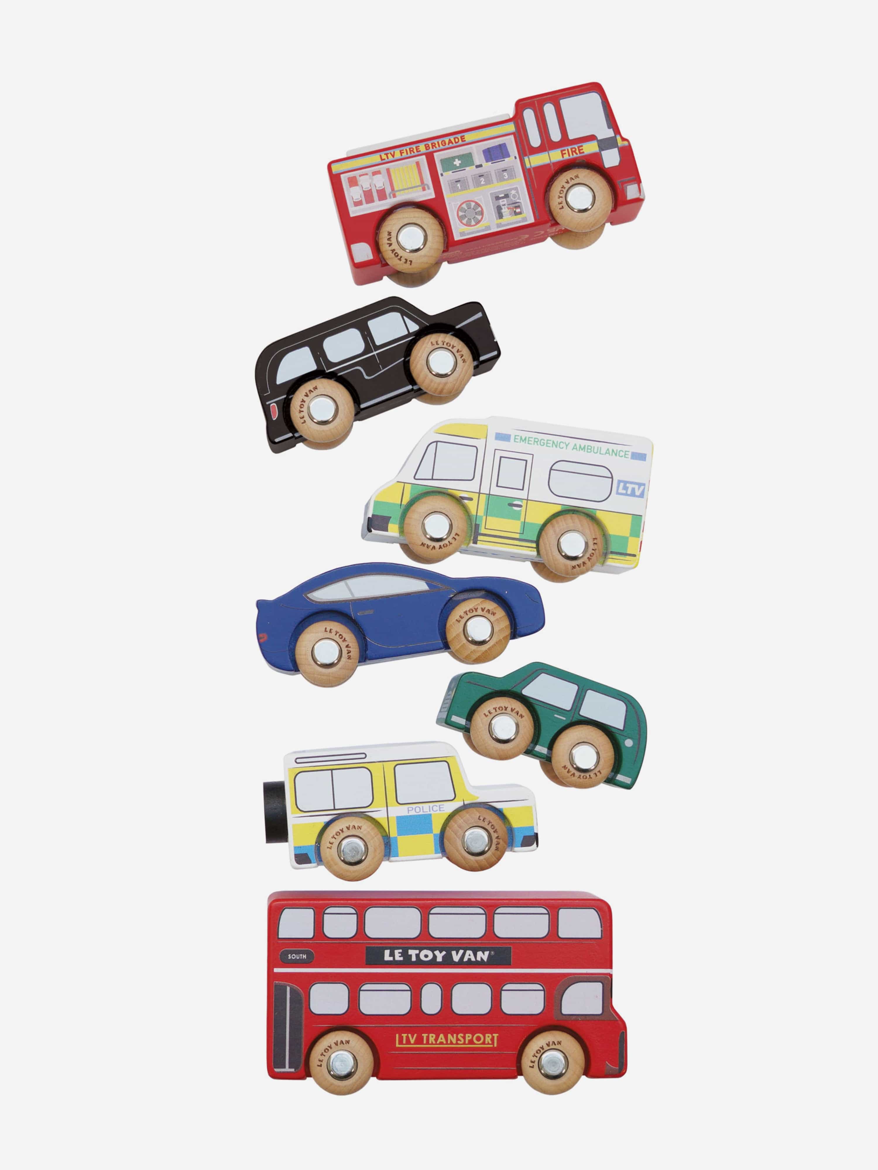 Le Toy Van London Toy Car Set-7 Piece (10 x 3 x 5cm) Discount With Mastercard