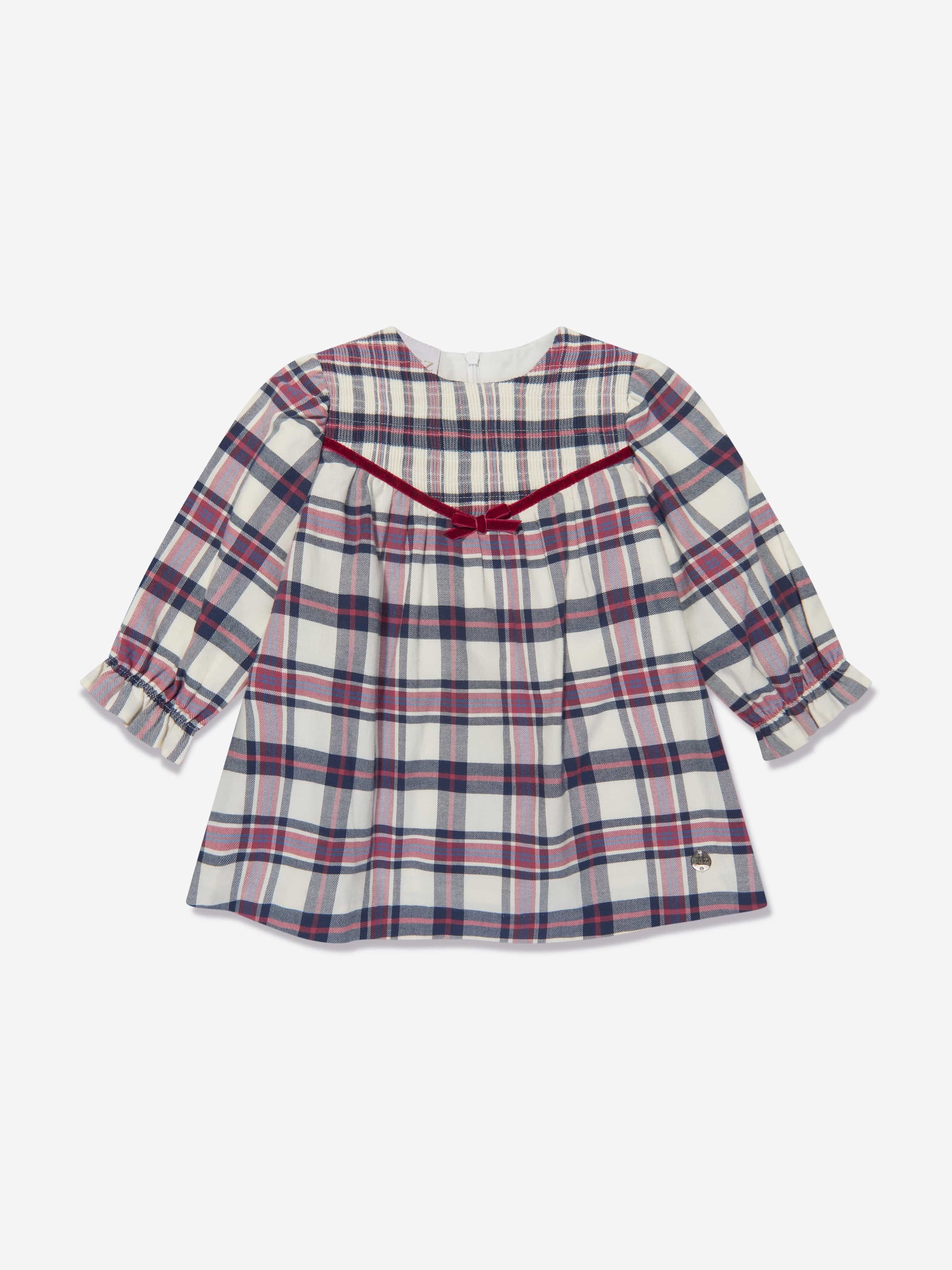 Paz Rodriguez Girls Checked Dress in Multicolour Pices Cheap Pice