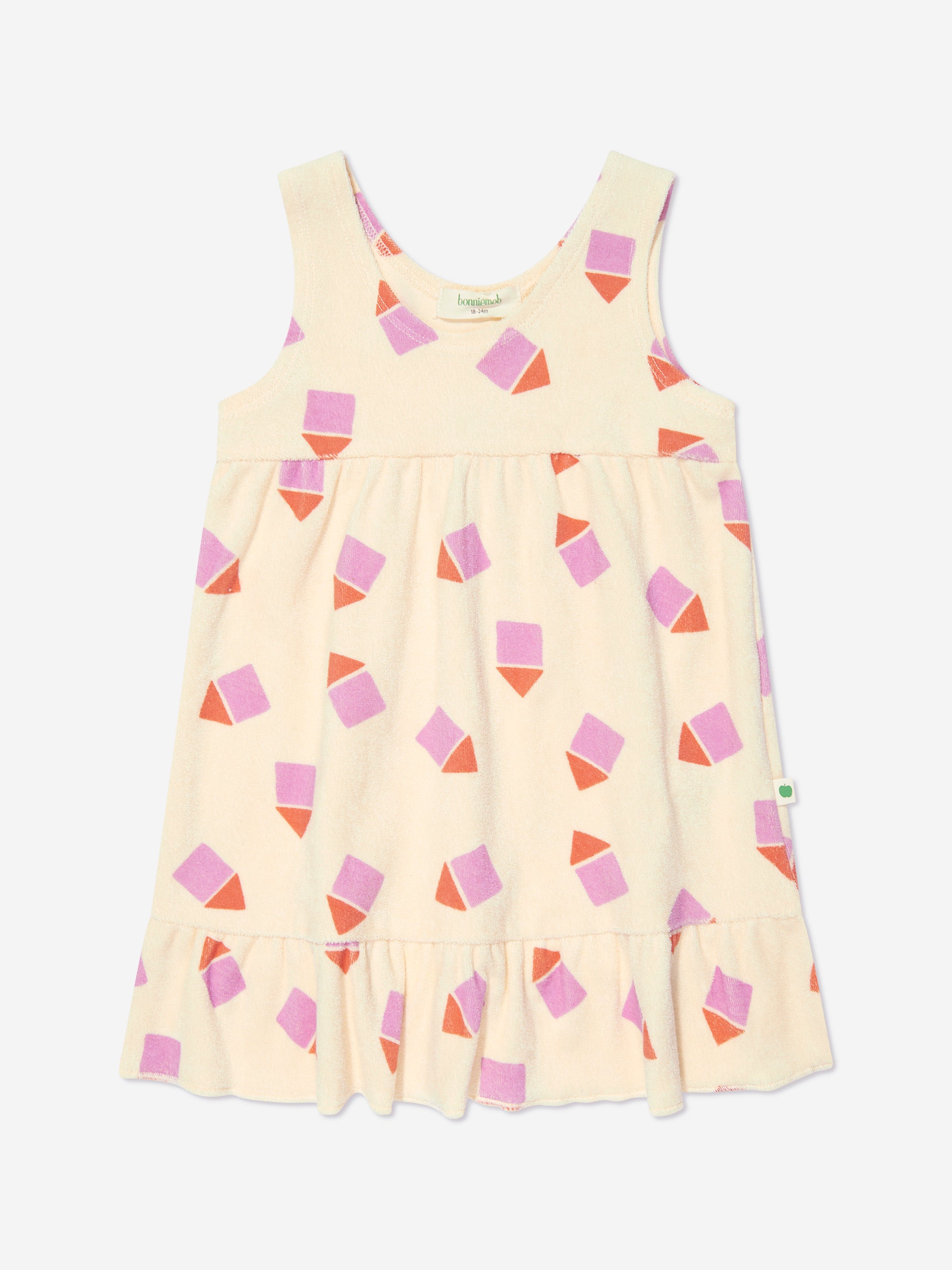 The Bonnie Mob Girls Silky Terry Beach Hut Sun Dress in  Ivory Buy Cheap Discount