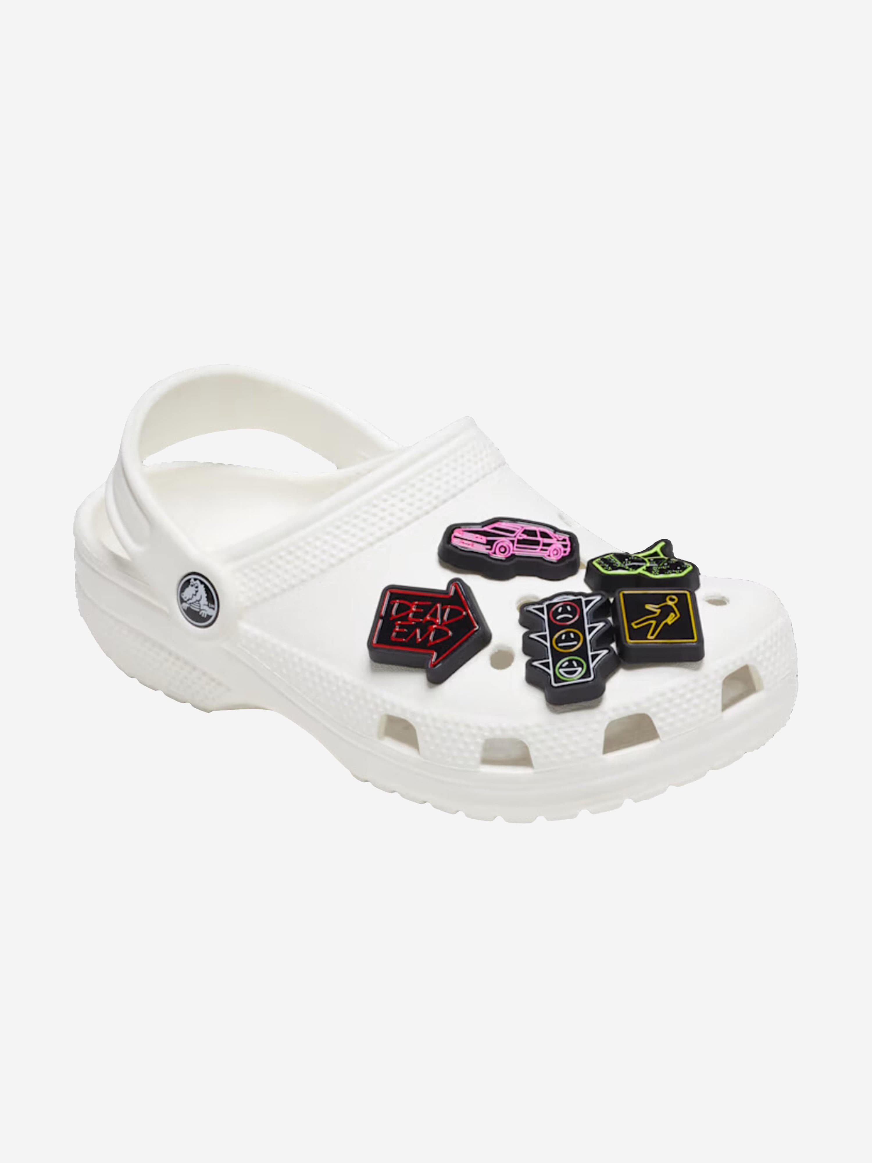Crocs Kids Reflective Street Jibbitz Charm 5 Pack in Multicolour Sale Sast