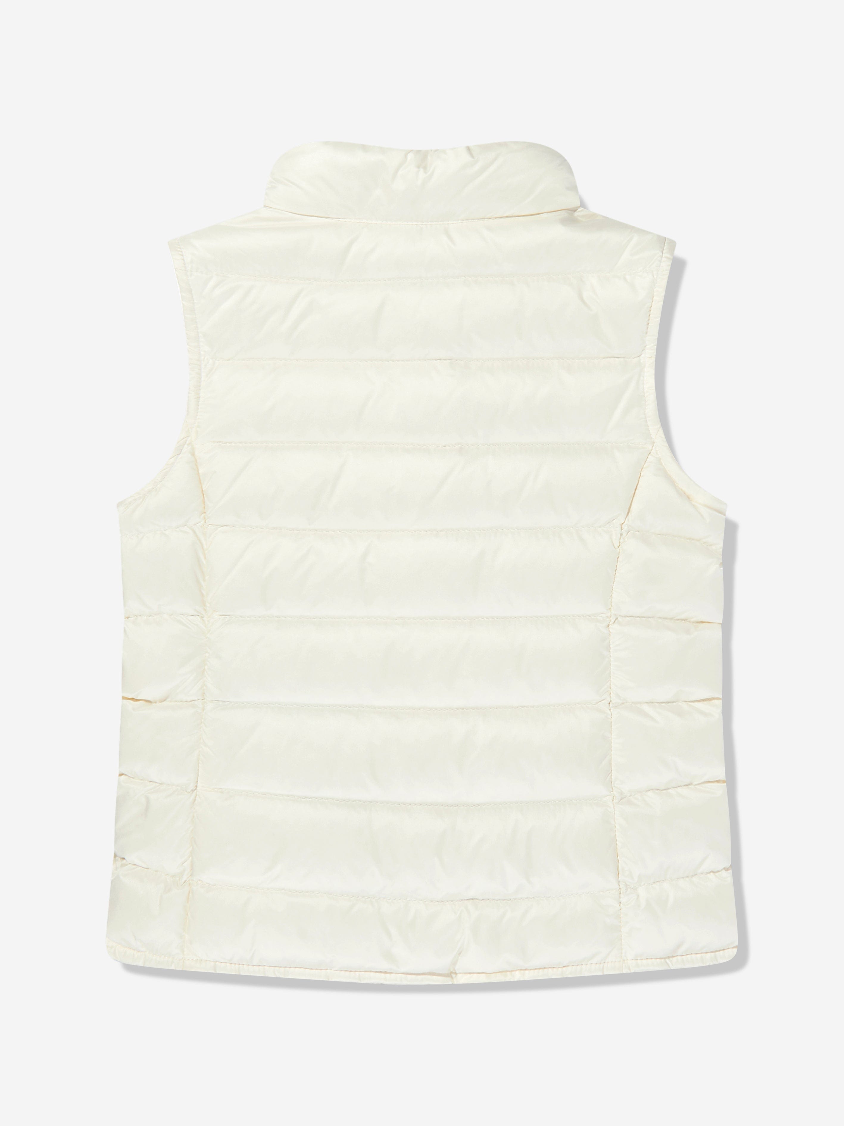 Girls Down Padded Liane Gilet in Ivory Pre Order