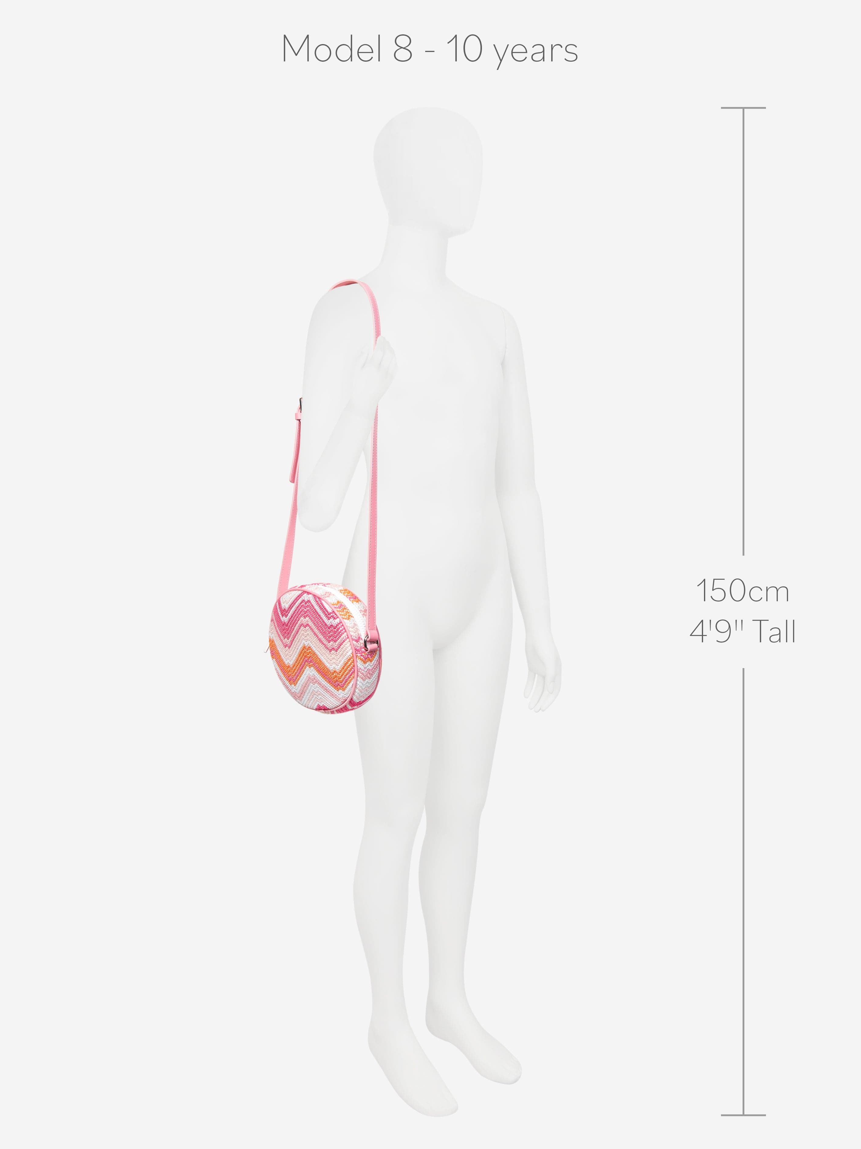 Girls Zigzag Shoulder Bag in Multicolour (20cm) With Mastercard Online