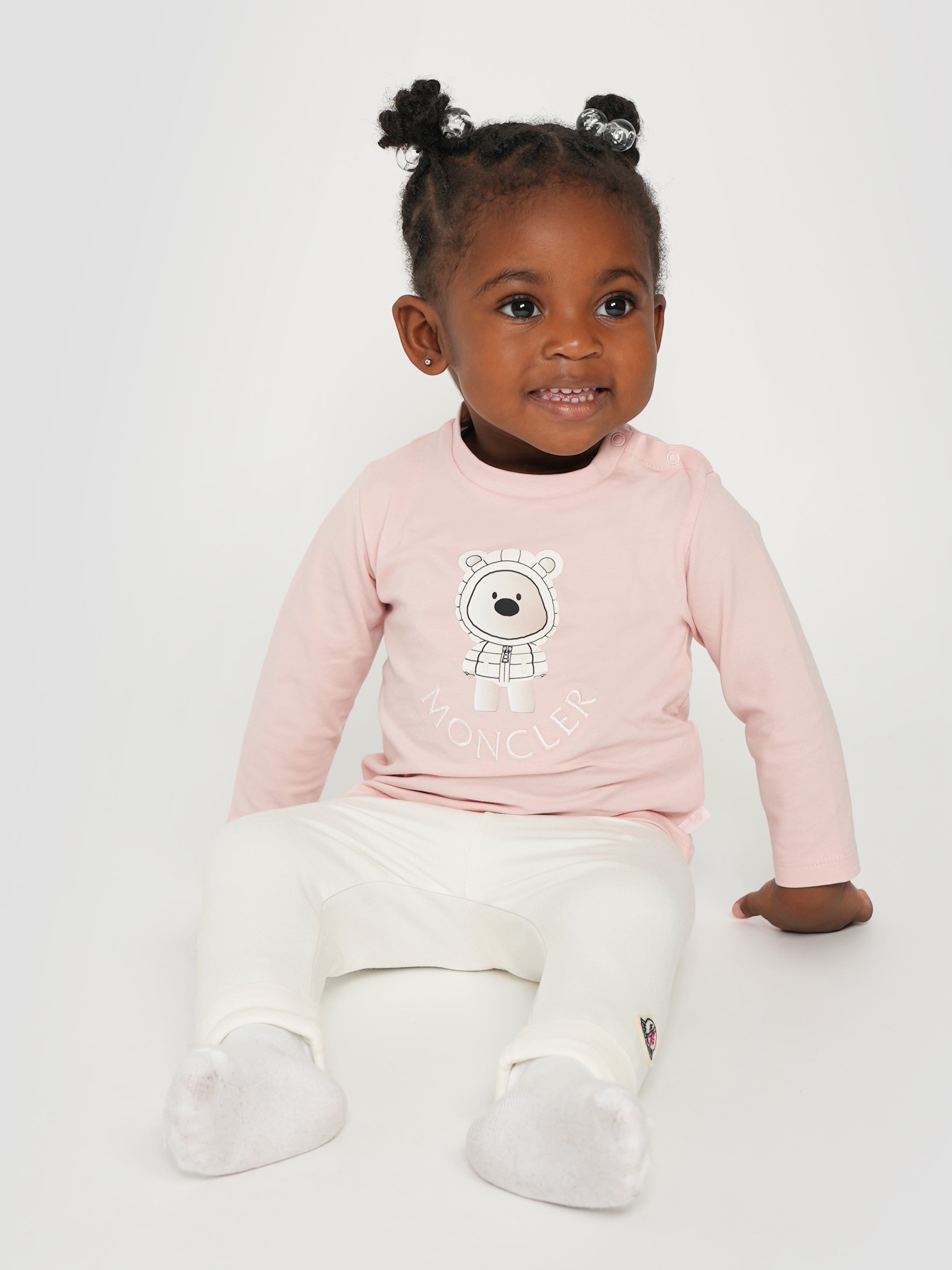 Moncler Enfant Baby Girls Teddy Bear Tracksuit in Pink New Styles For Sale