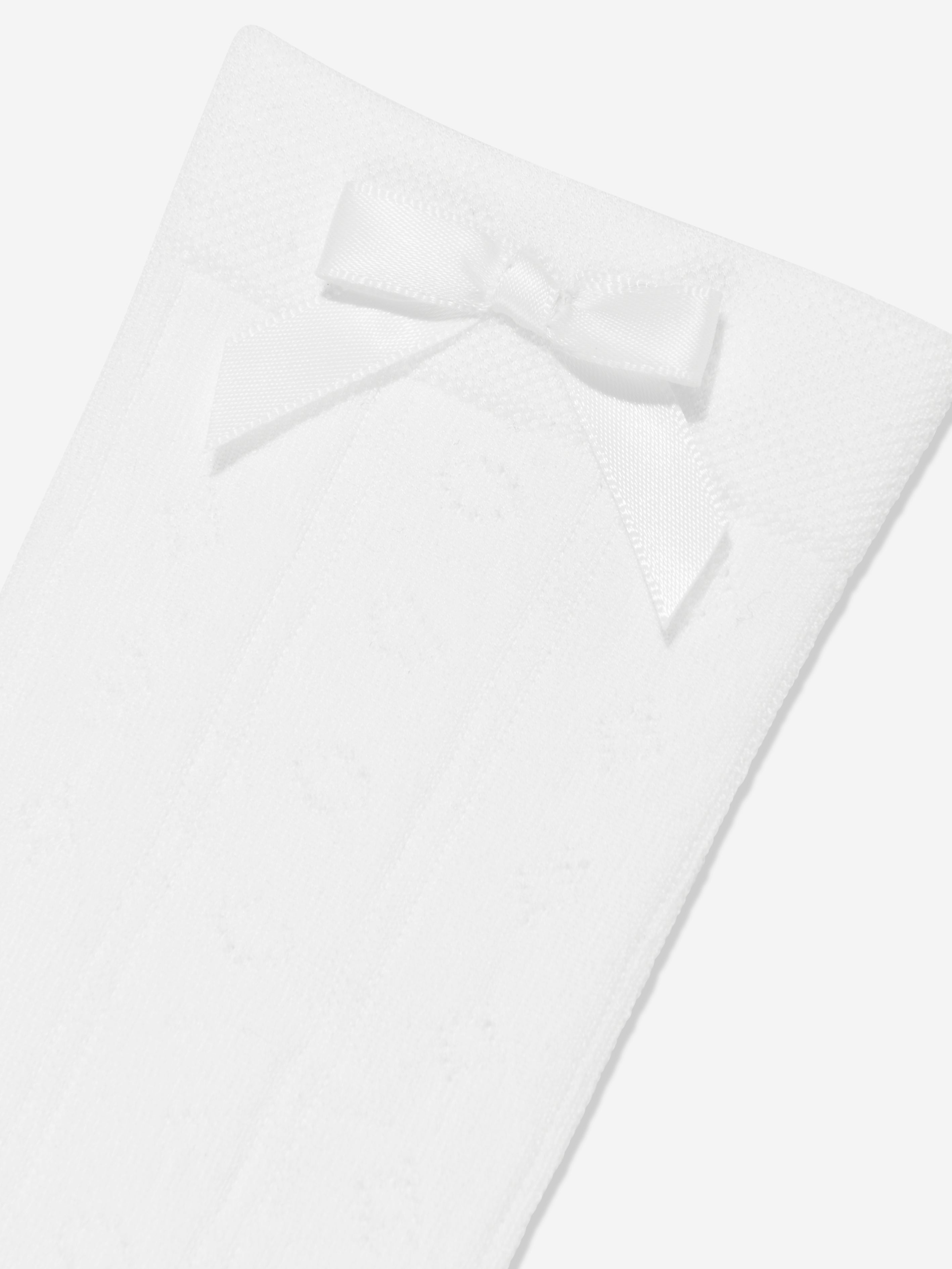 Falke Girls Ajour Knee-High Socks in White Outlet Reliable