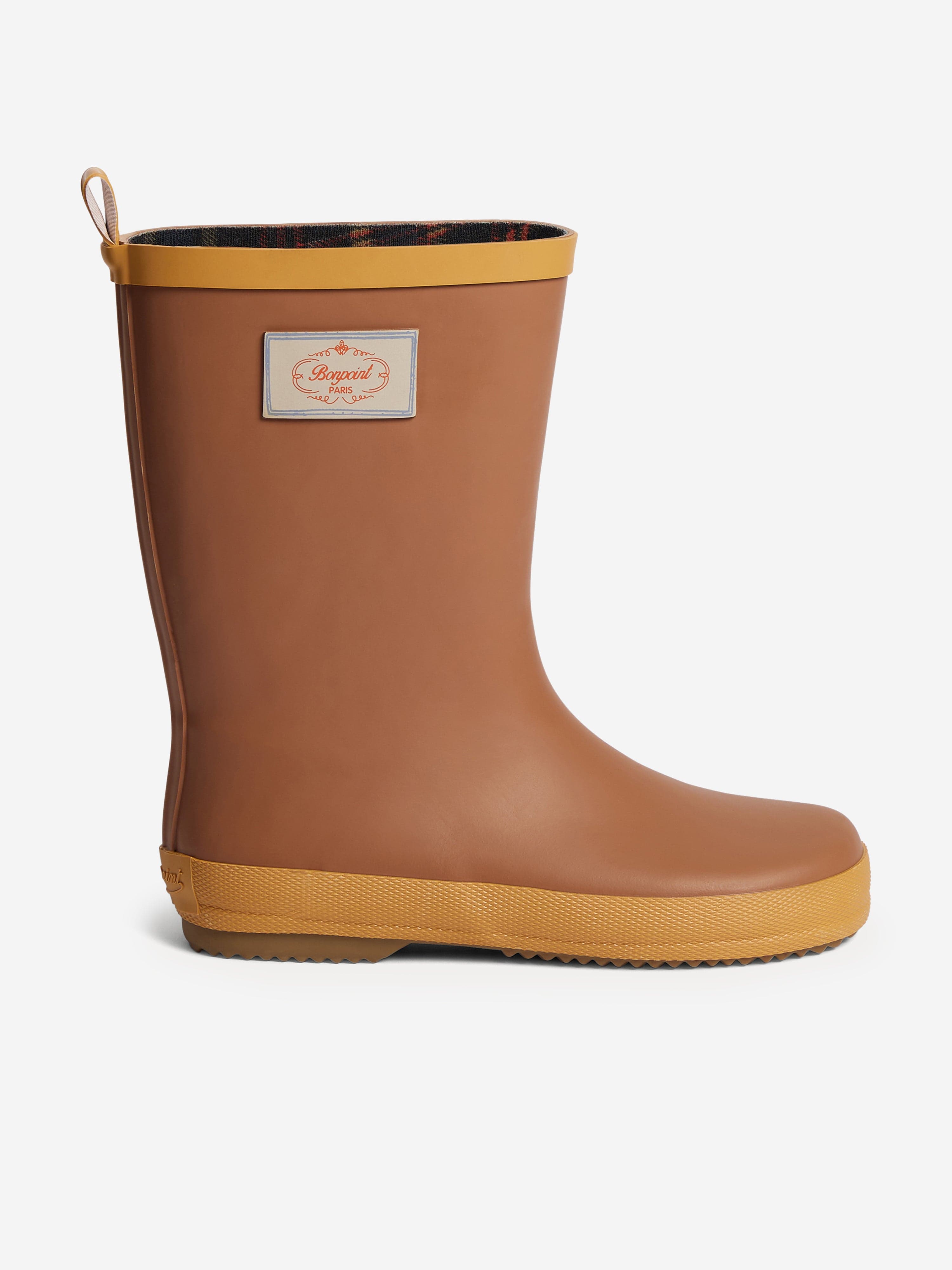 Girls Gilles Rain Boots in Brown Visa Payment Cheap Pice