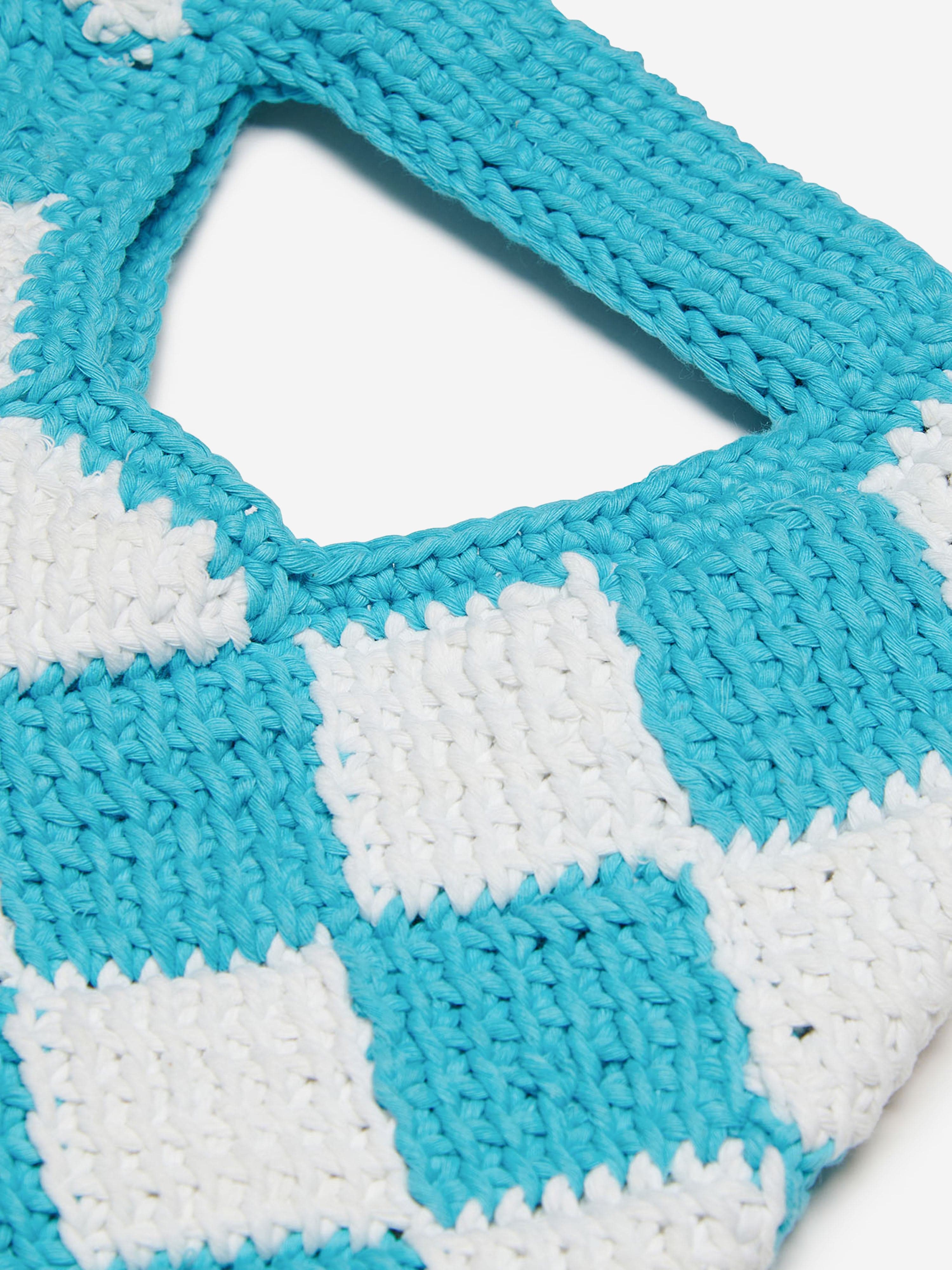 MARNI Girls Diamond Crochet Bag in Blue (25cm) Cheap Wiki