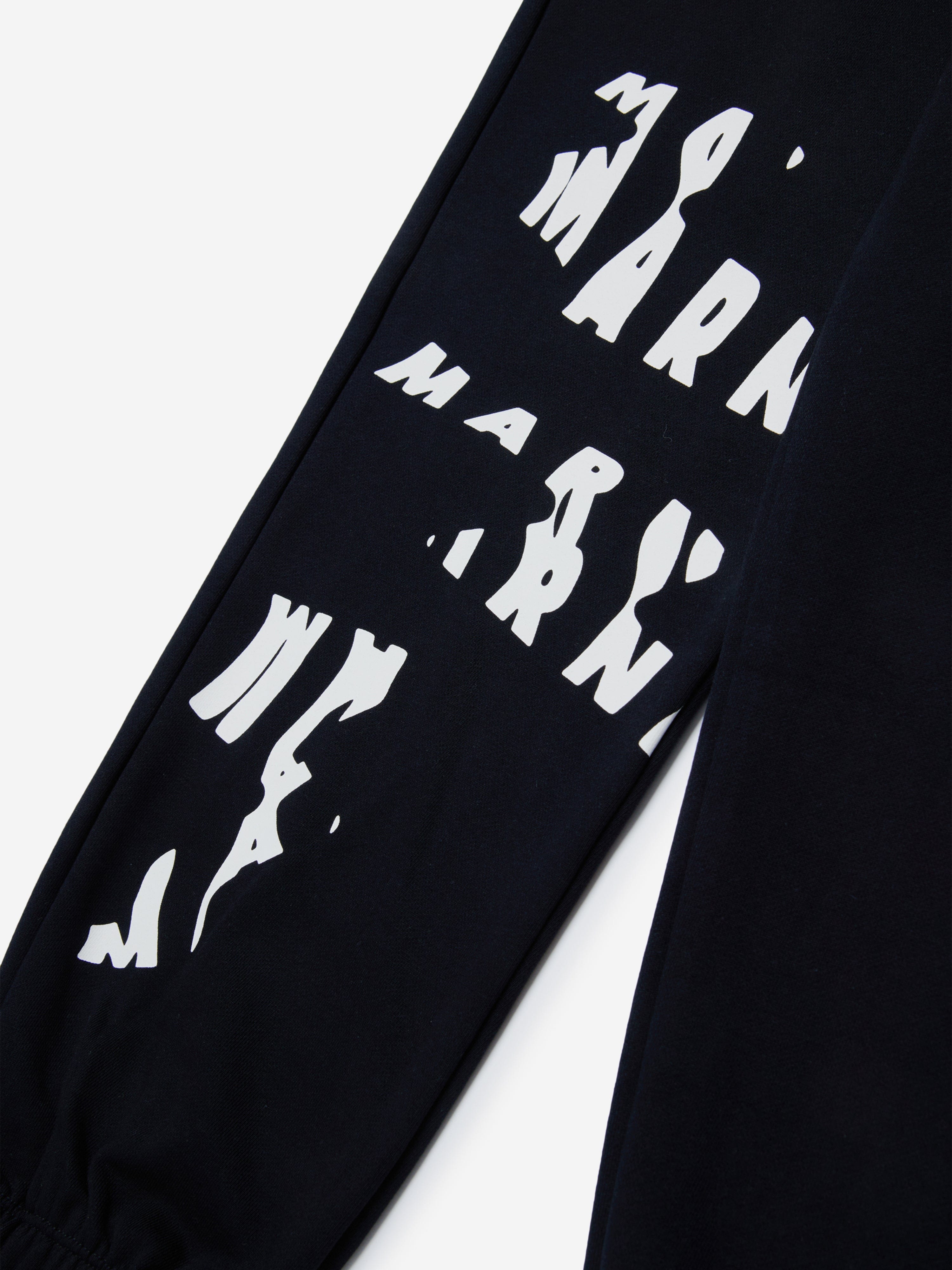 MARNI Kids Logo Joggers in Black Free Shipping Order