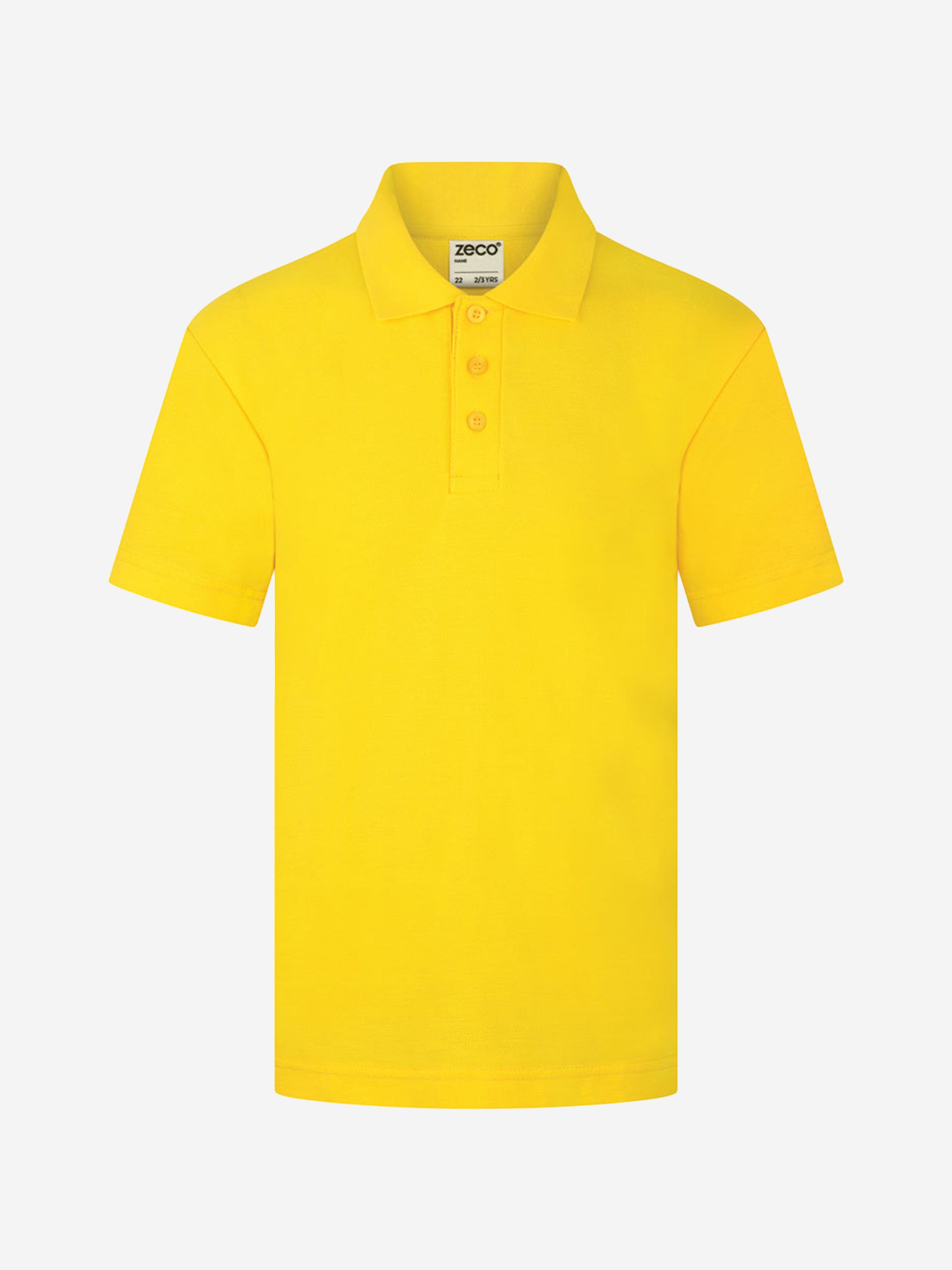 Zeco Kids School Polo Shirt in Yellow 2025 Newest Sale Online