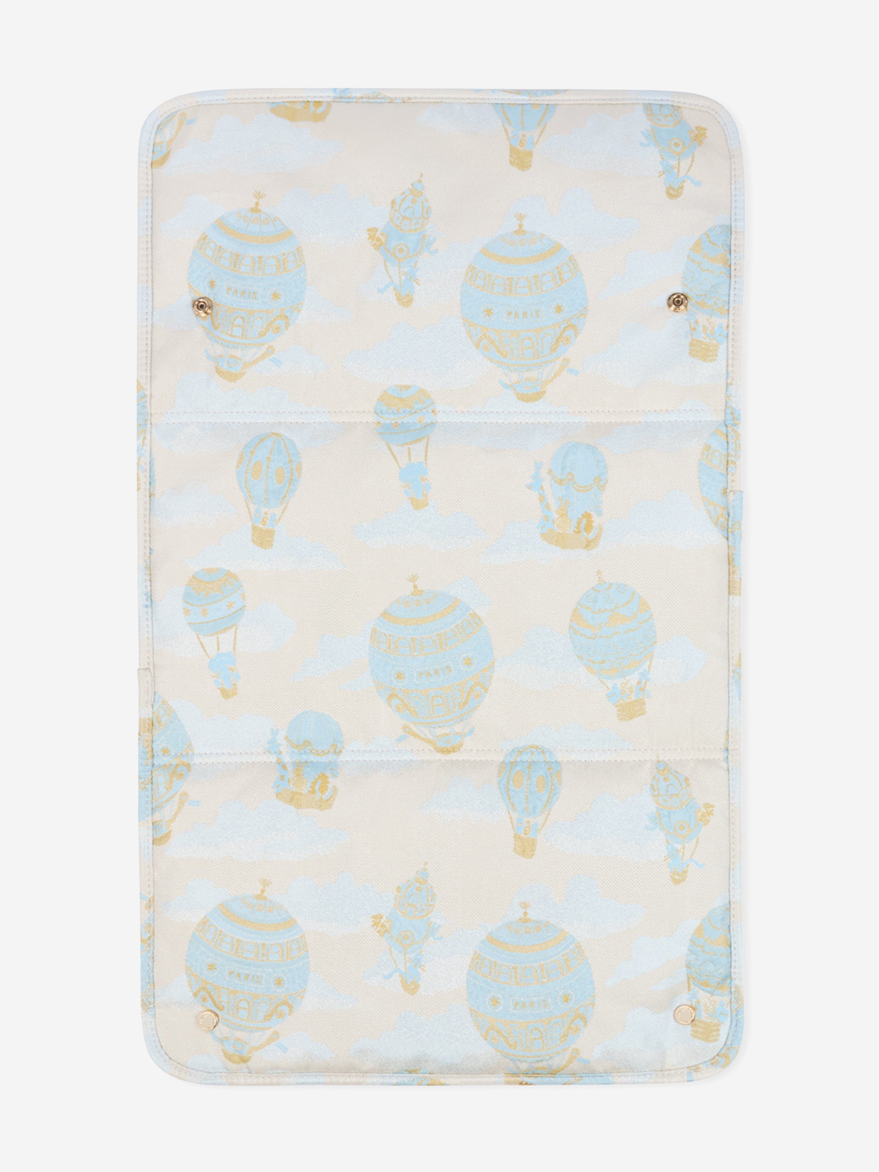 Atelier Choux Baby Hot Air Balloons Changing Bag in Blue (38cm) Online Online Original