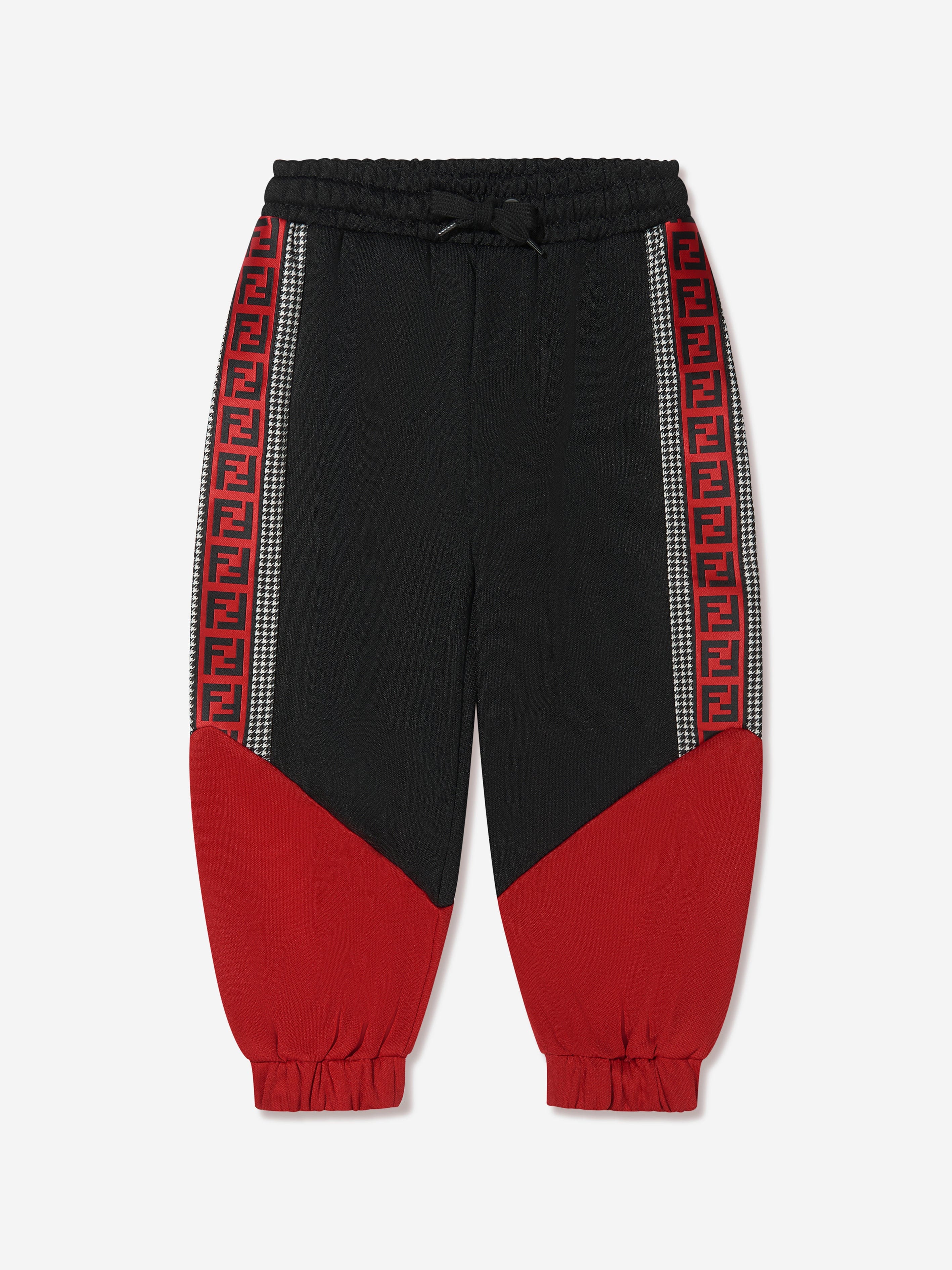 Fendi Boys Colour Block Dogtooth Joggers Cheap Perfect