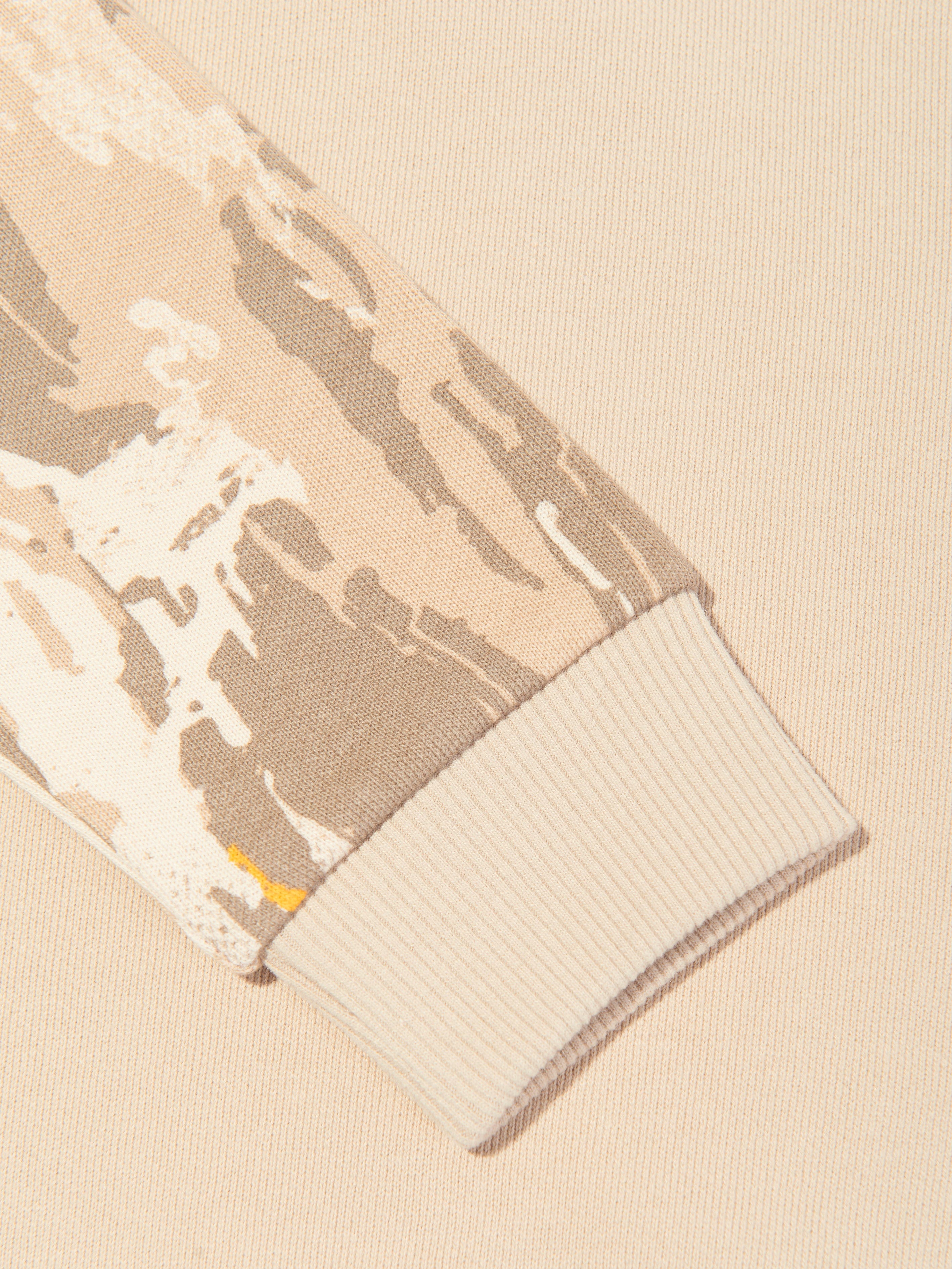 Timberland Boys Patterned Sleeve Sweatshirt in Beige Genuine Sale Online