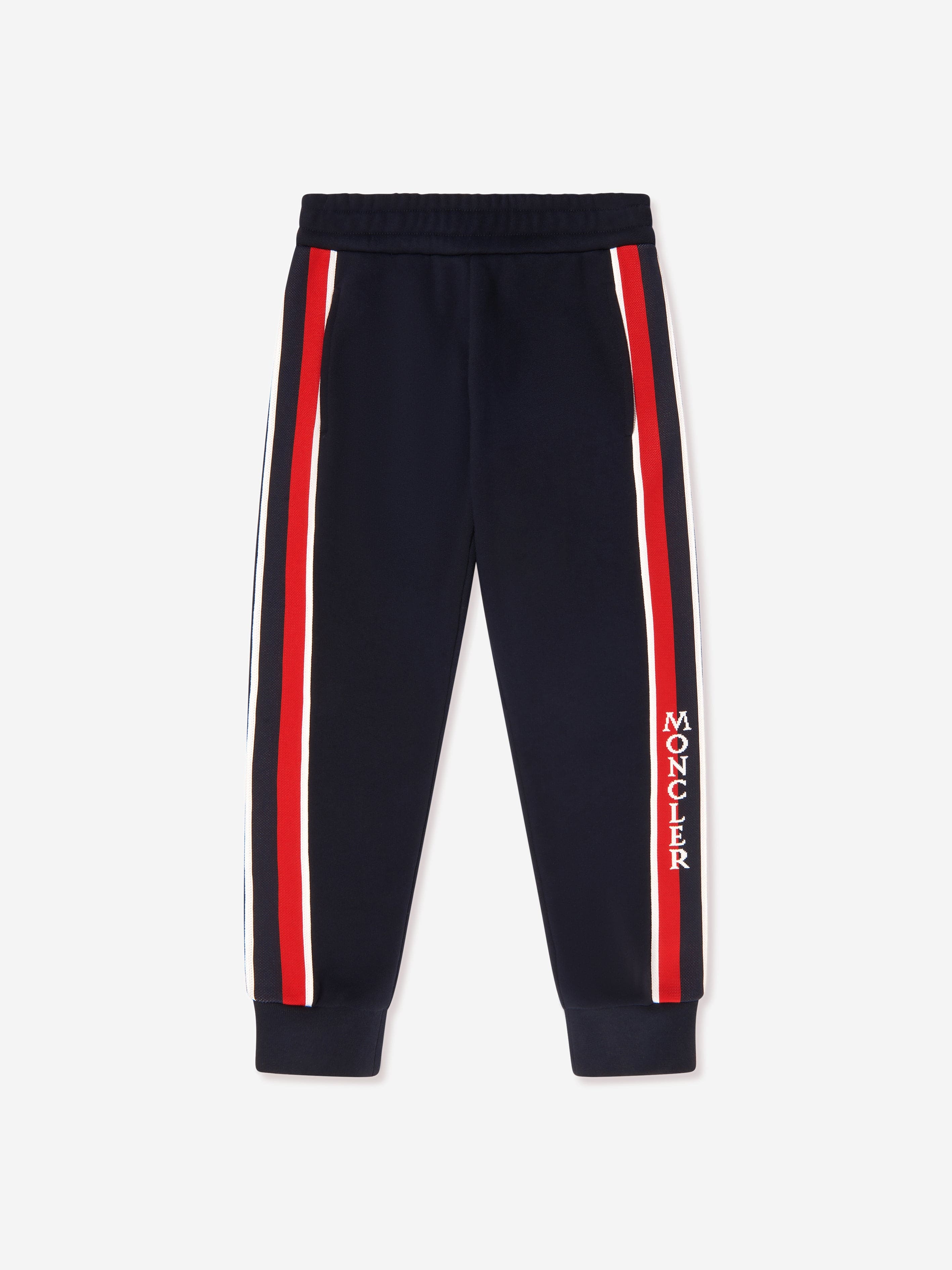 Moncler Enfant Boys Logo Joggers in Navy Buy Cheap Perfect