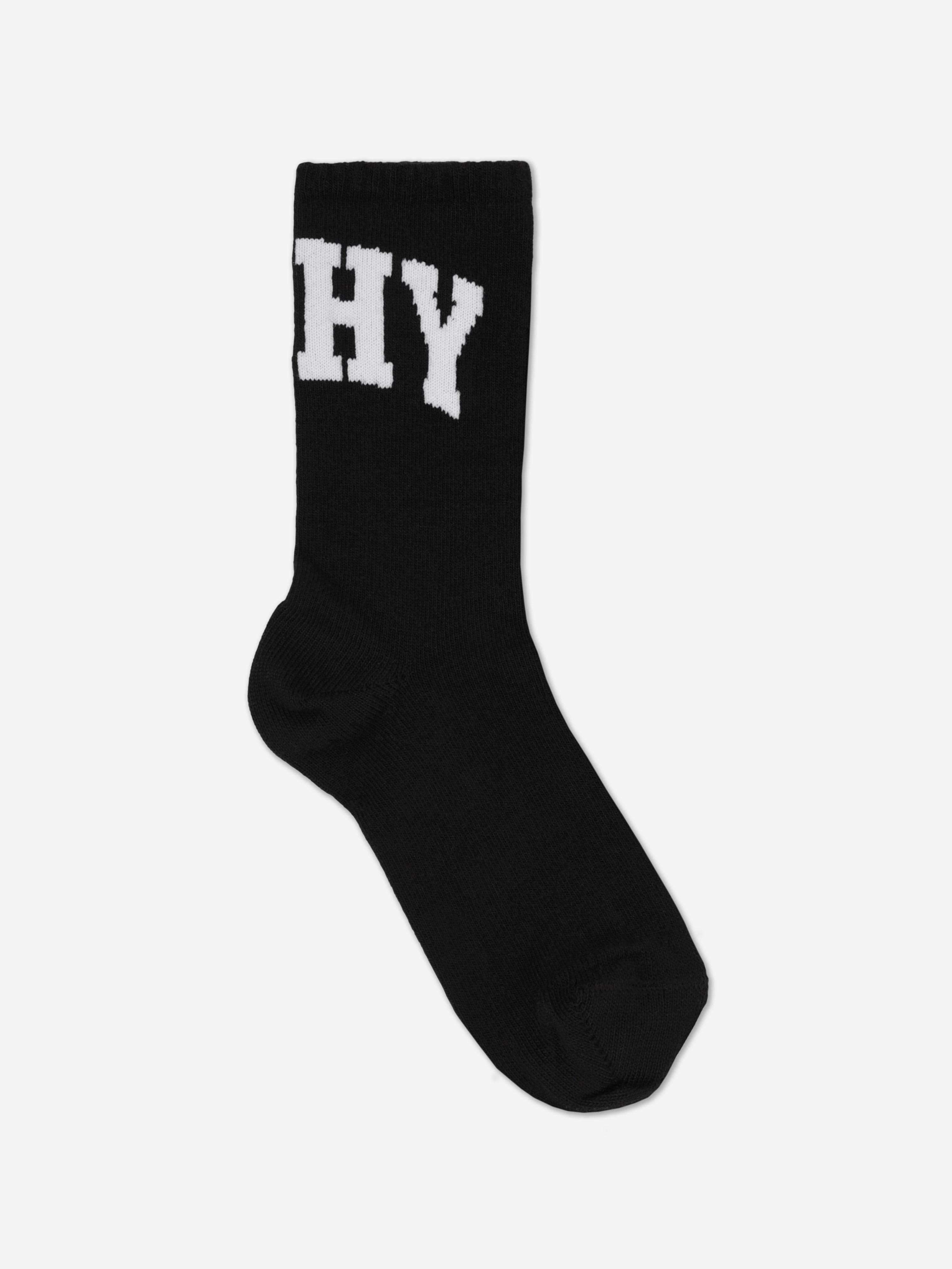 Boys Jacquard Logo Socks in Black Get To Buy Cheap Online