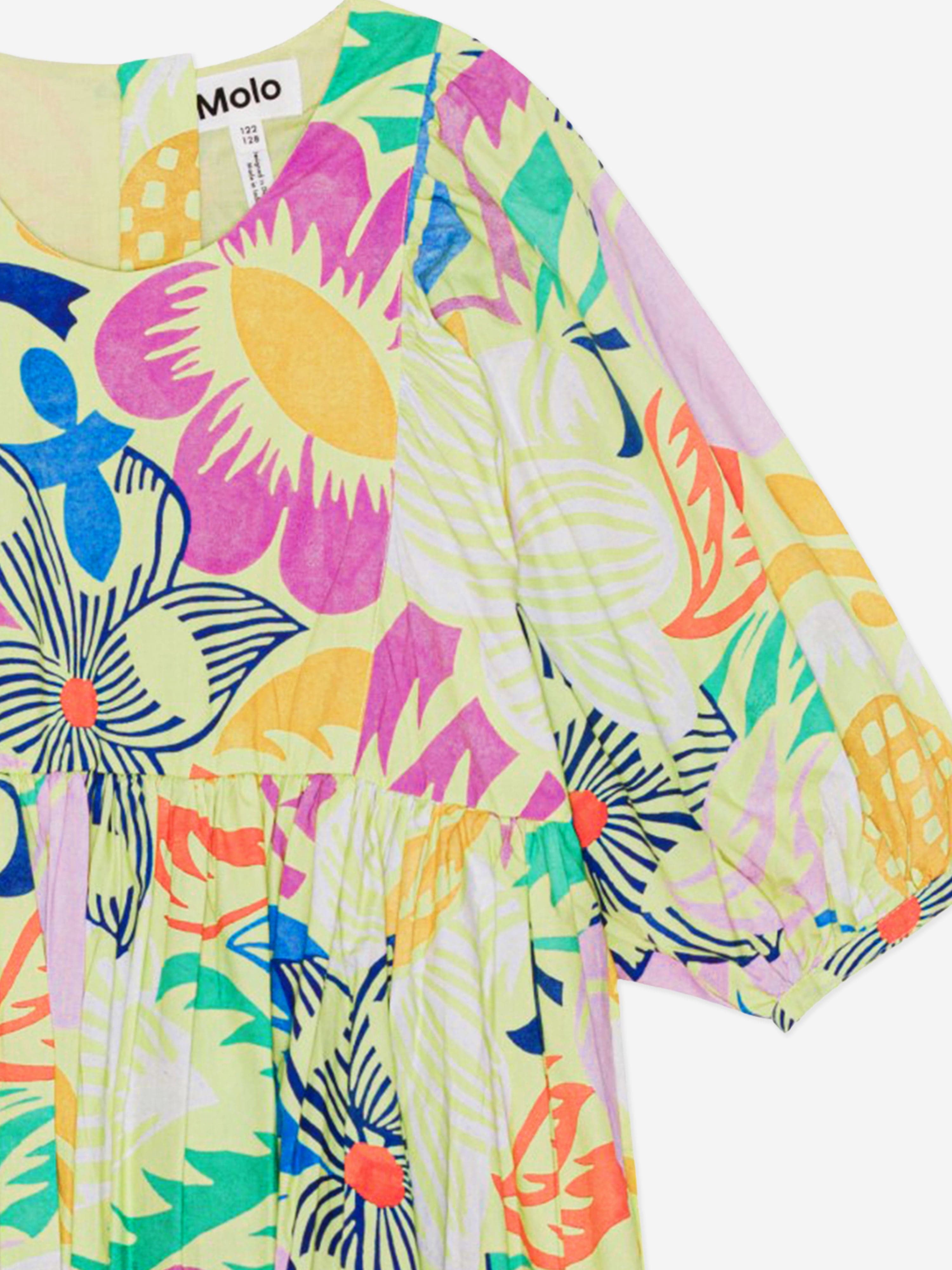 Molo Girls Floral Print Dress in Multicolour Best Seller Cheap Pice
