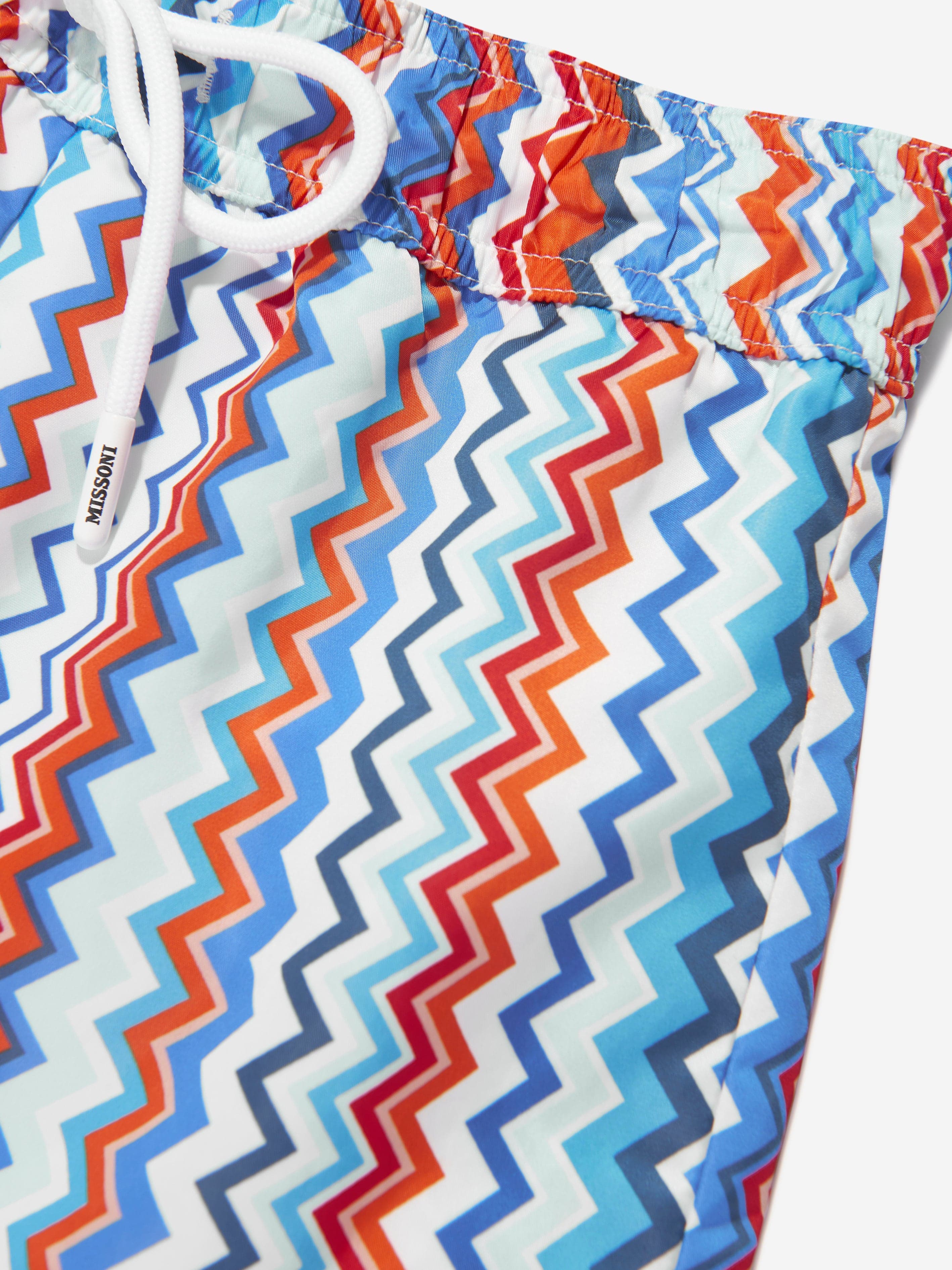 Missoni Boys Zigzag Swim Shorts in Blue Cheap Sale Pictures