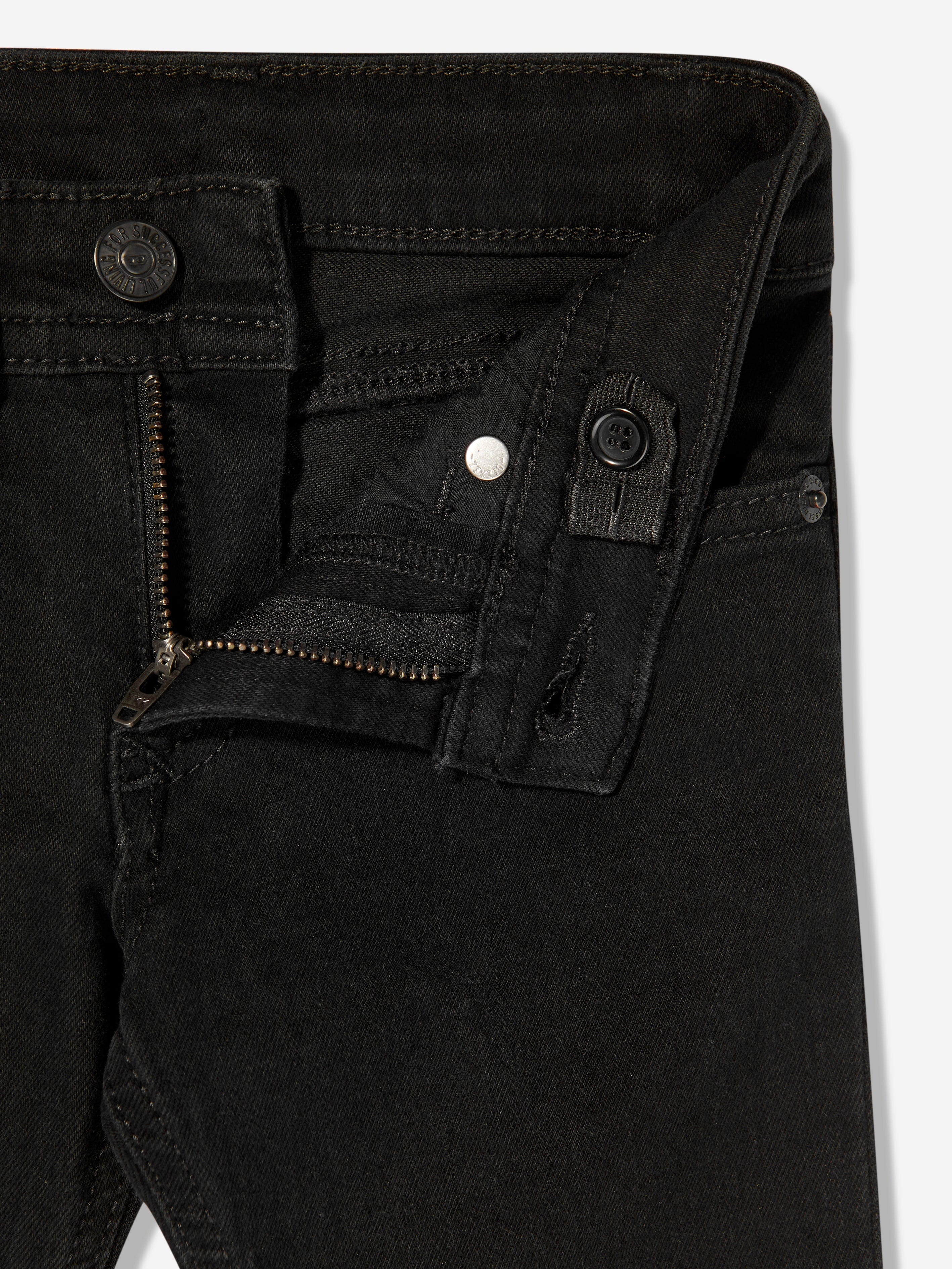 Diesel Boys Regular Fit Jeans in Black Free Shipping Outlet Locations