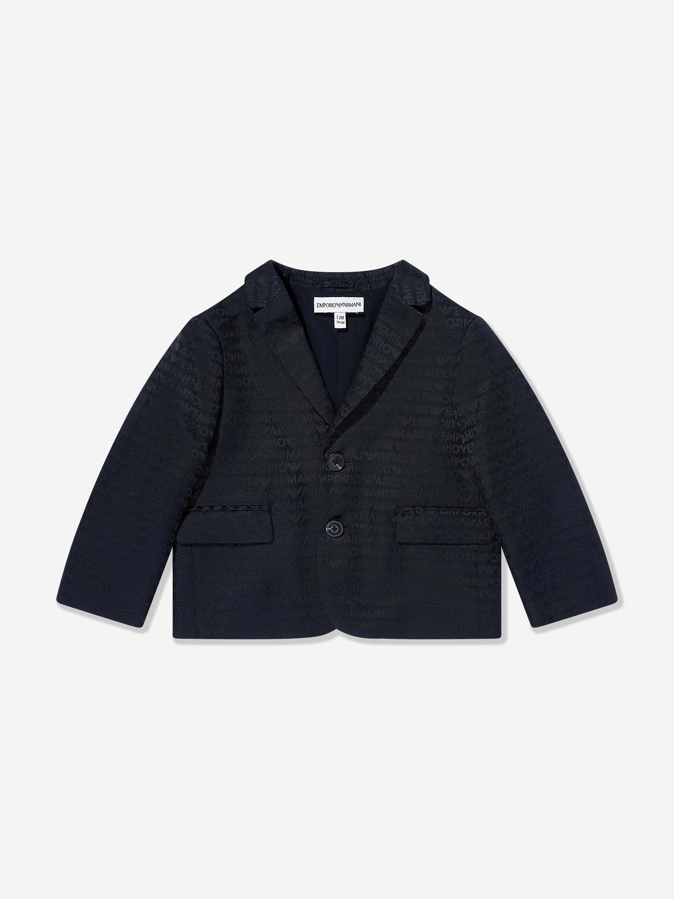 Emporio Armani Baby Boys Logo Blazer in Navy Cheap Cost
