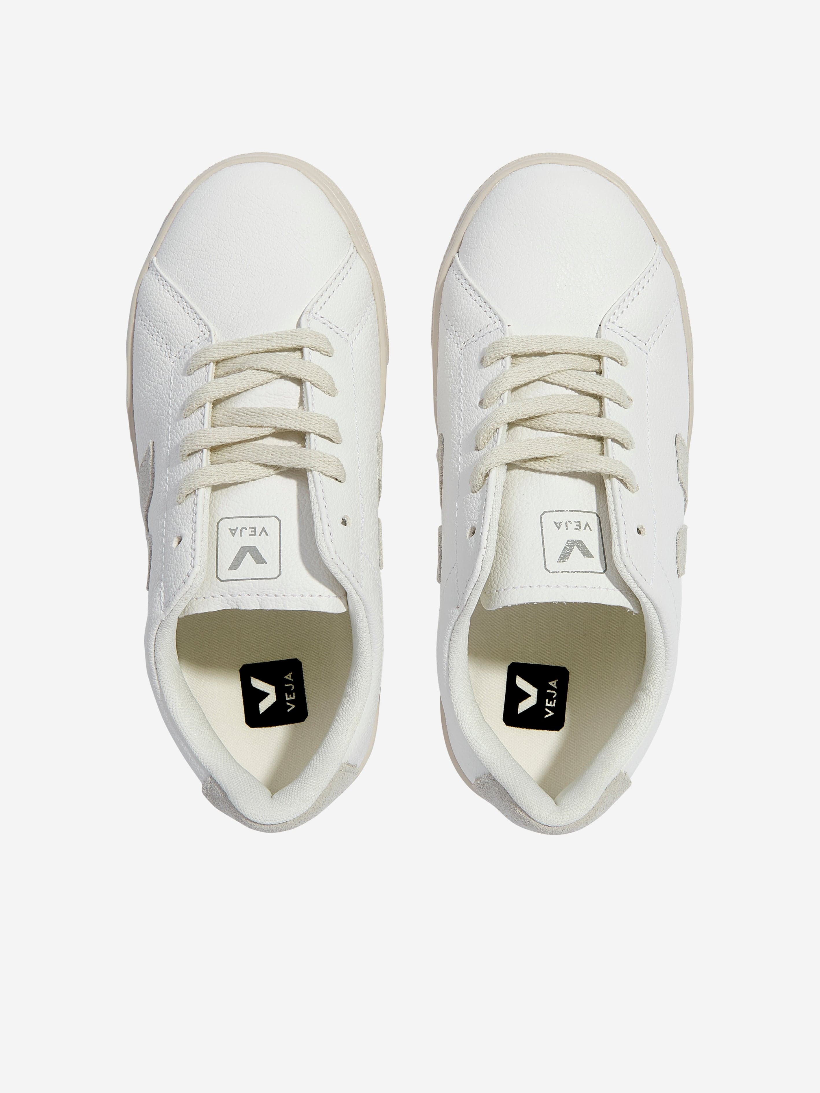 Veja Kids Esplar Laces Trainers in White Professional Cheap Pice