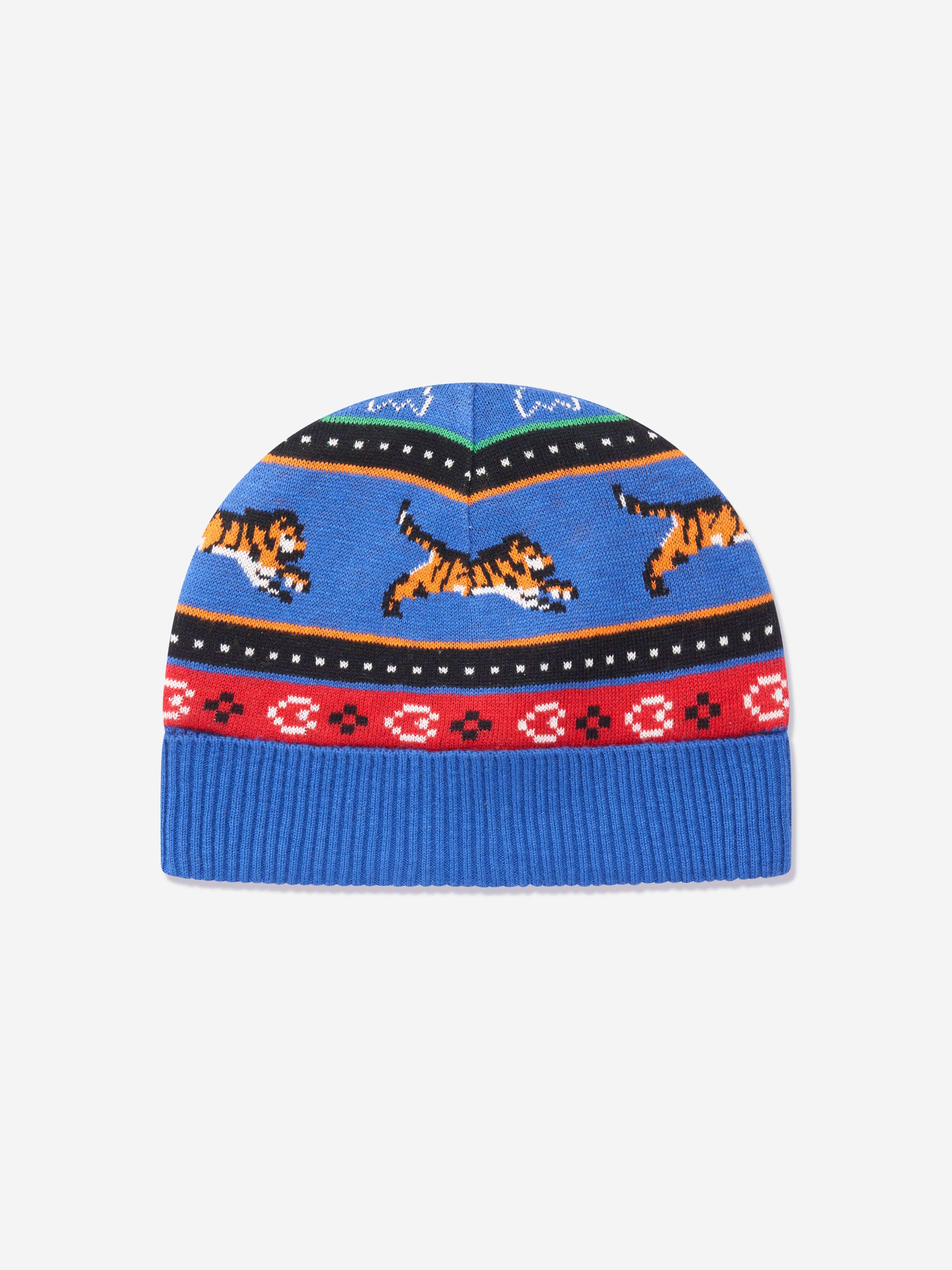 KENZO Boys Jungle Game Cap in Blue Buy Cheap Fake