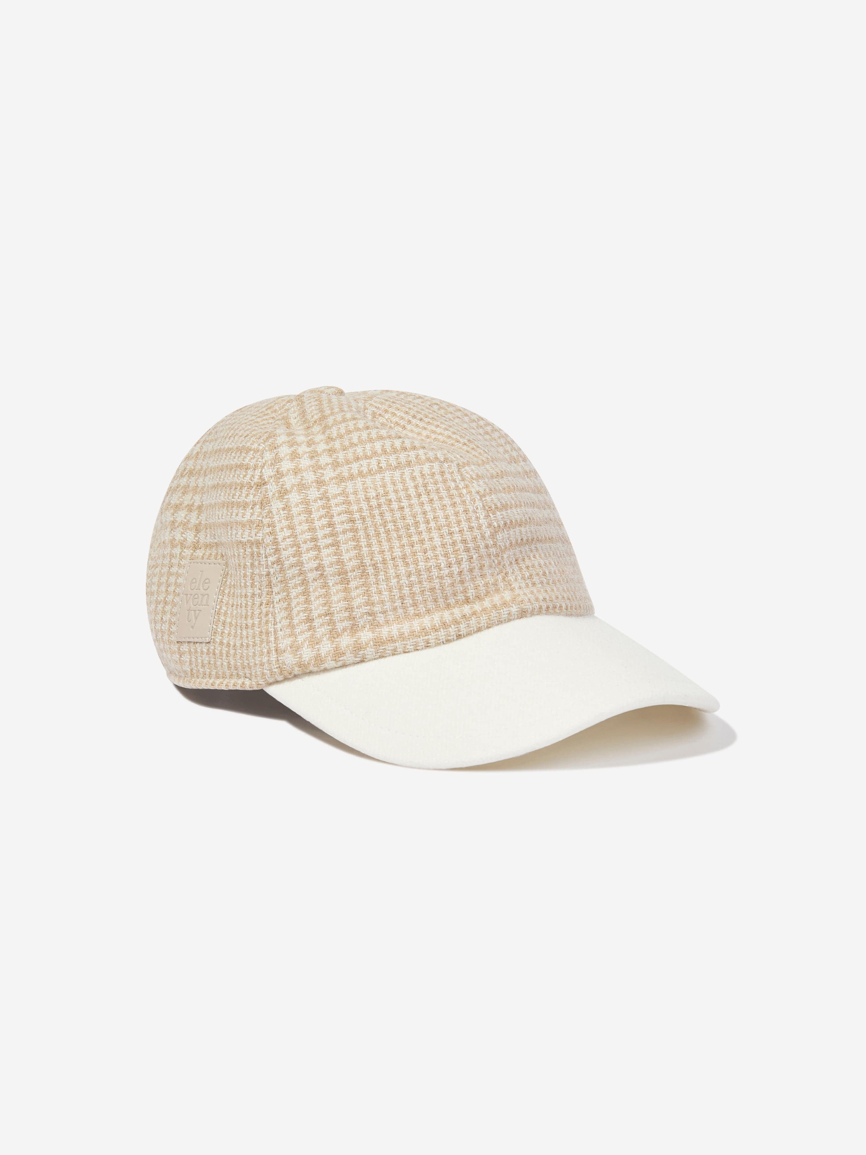 Eleventy Boys Wool Cap in Beige Collections For Sale