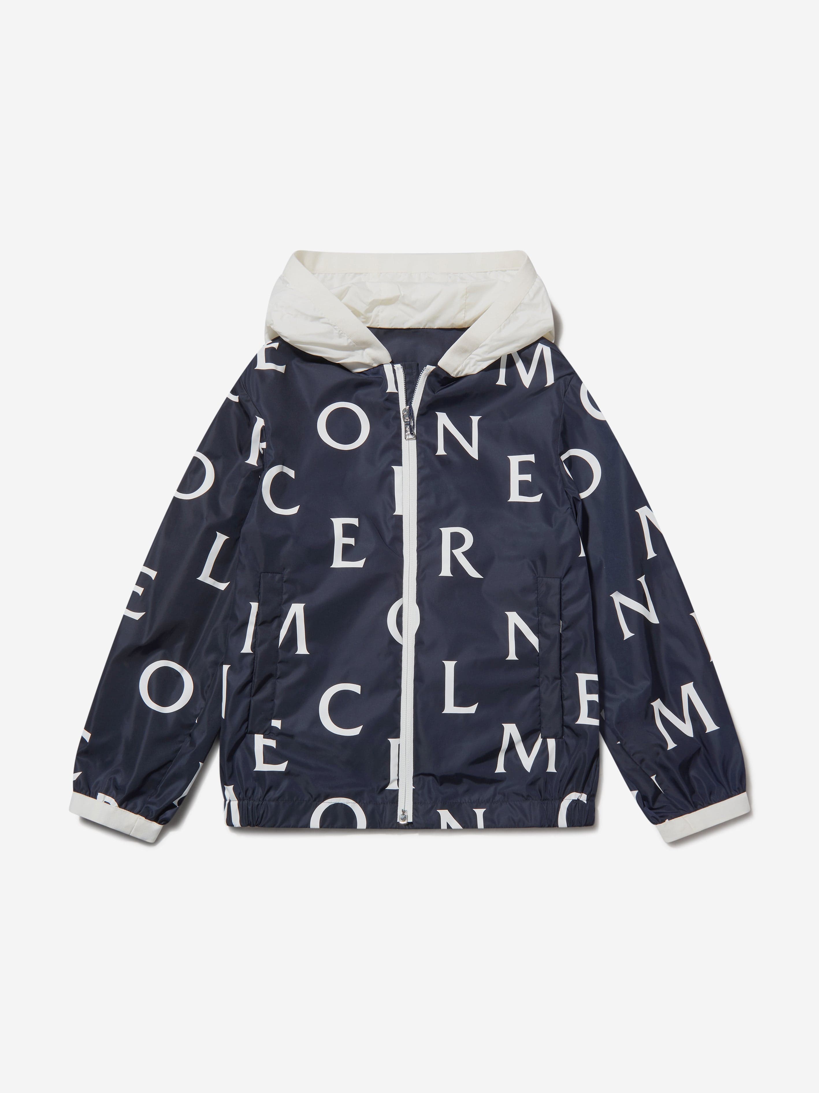 Moncler Enfant Boys Printed Logo Jiro Jacket Cheap Pices Authentic