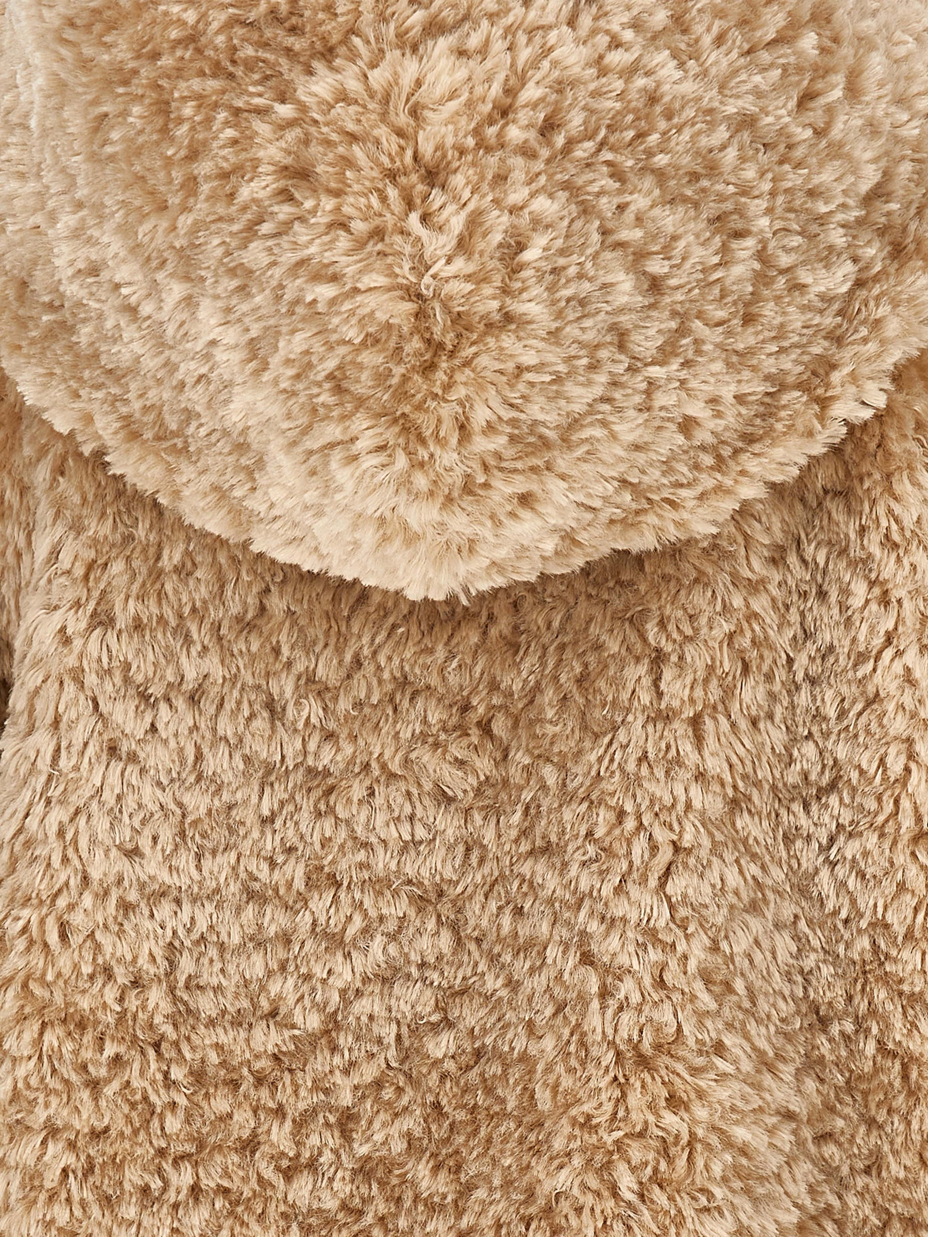 Monnalisa Girls Plush Faux Fur Jacket in Beige Discount With Mastercard