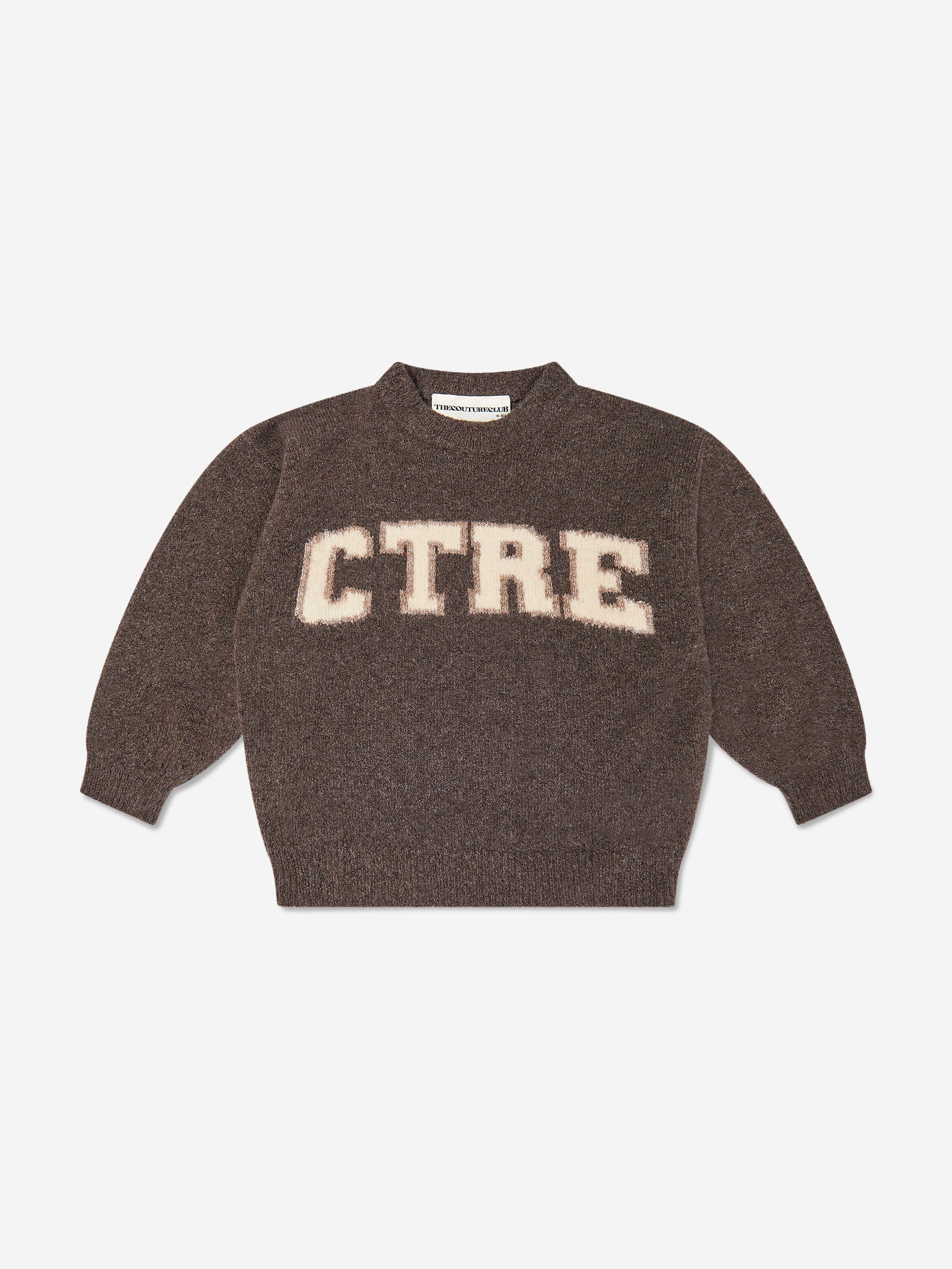 The Couture Club Kids CTRE Sweatshirt in Brown Cheap Fashionable