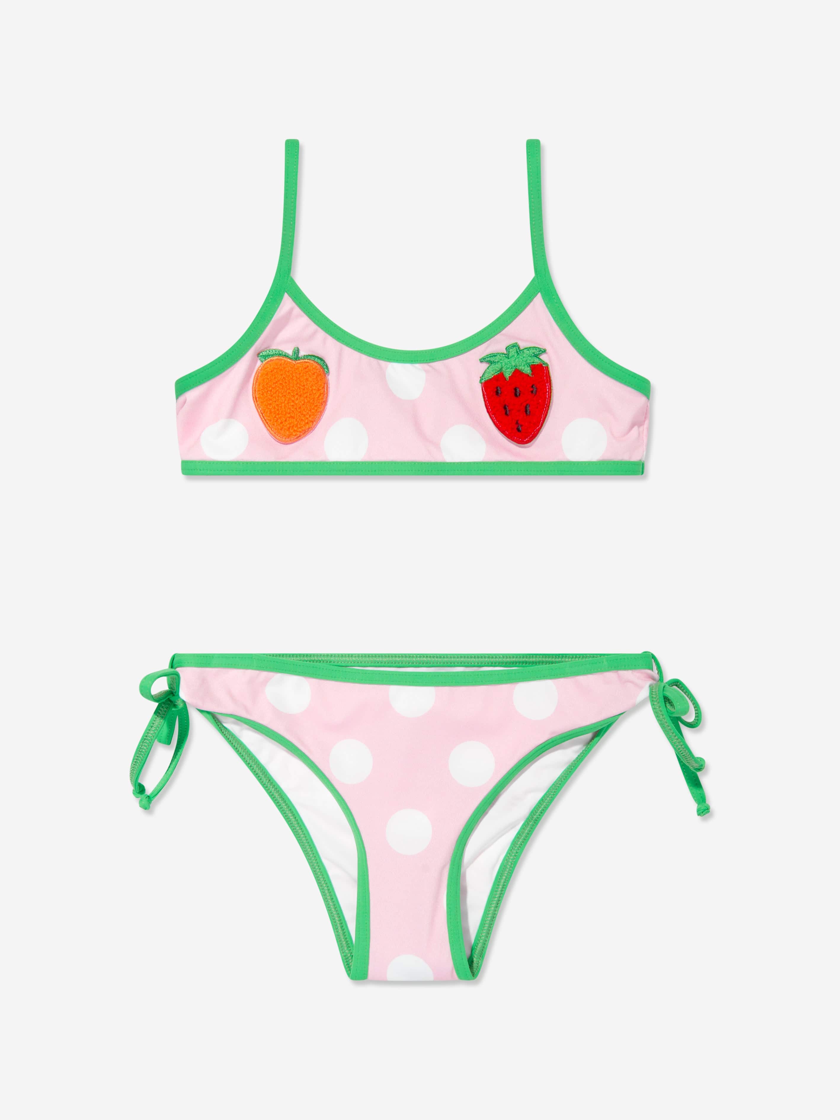 MC2 Saint Barth Girls Fruit Bralette Bikini in Multicolour Finishline Sale Online