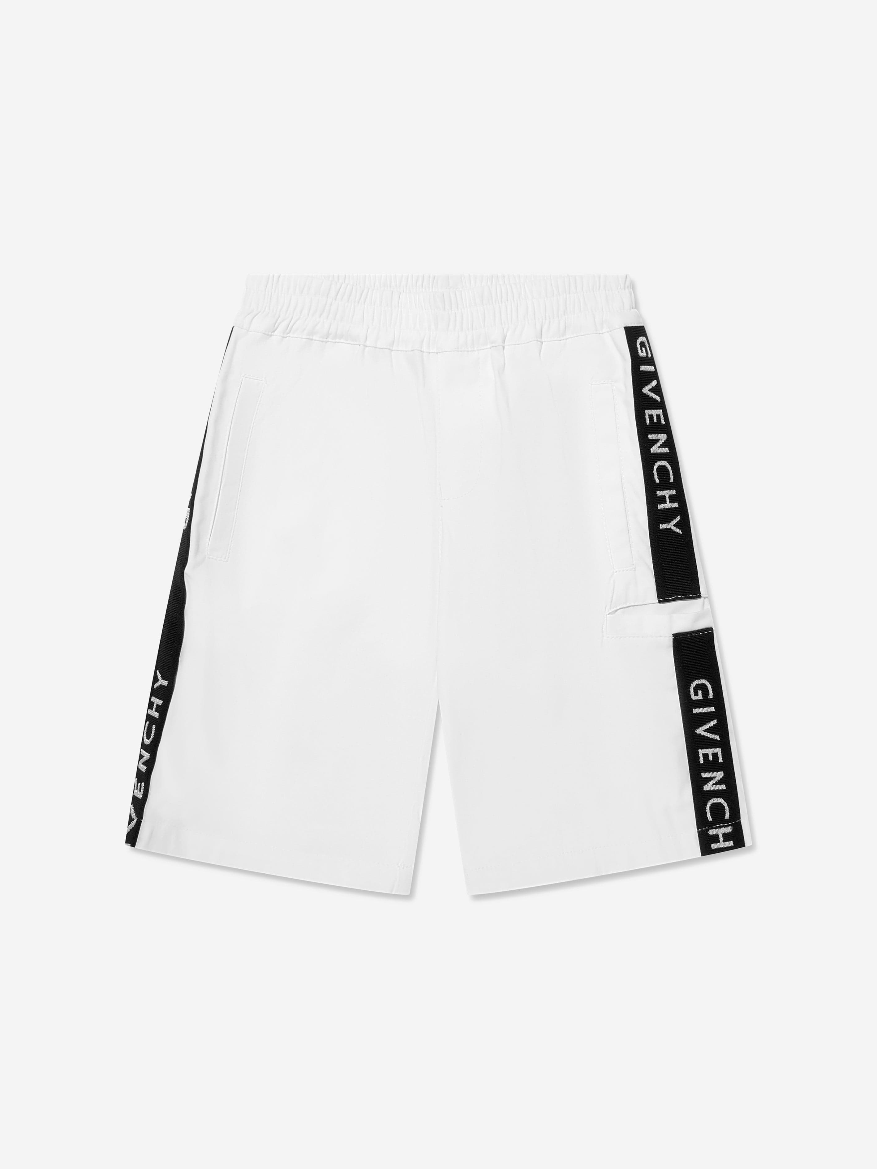 Givenchy Boys Logo Bermuda Shorts in White Shop Offer Cheap Pice