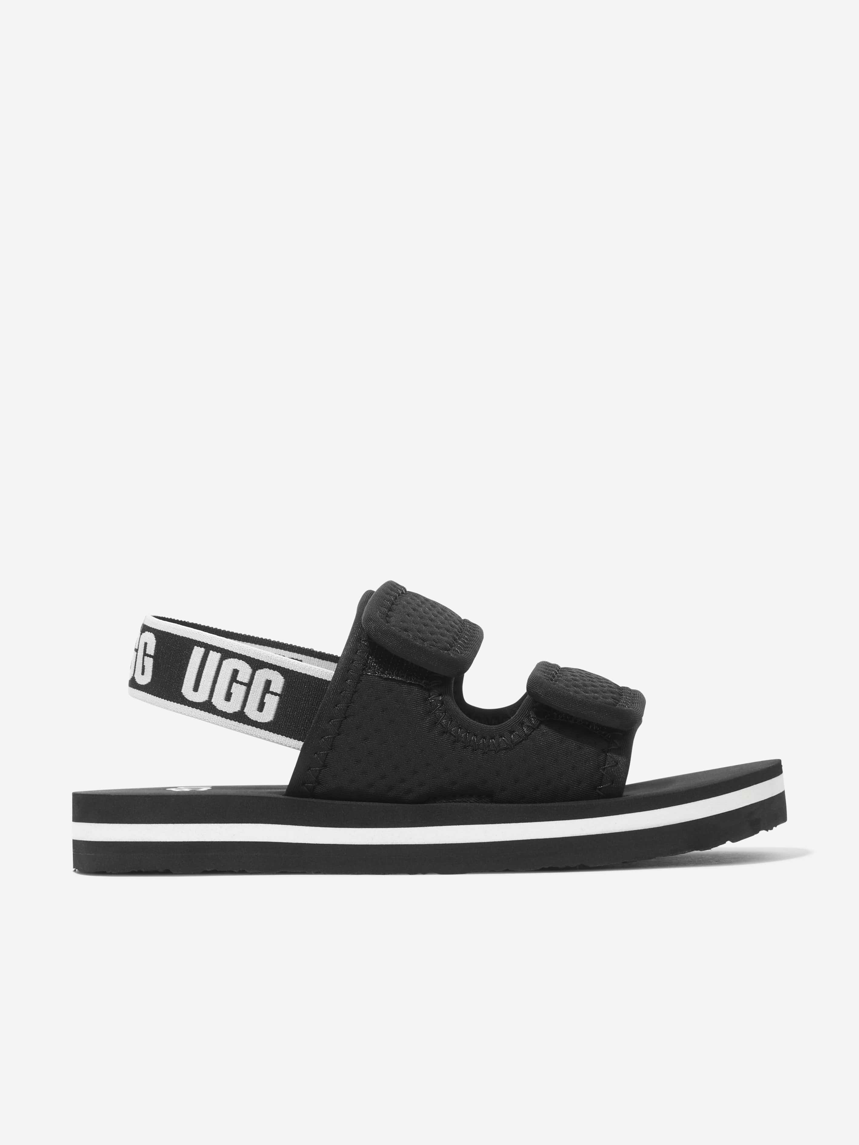 UGG Kids Lennon Slingback Sandals in Black Huge Surprise