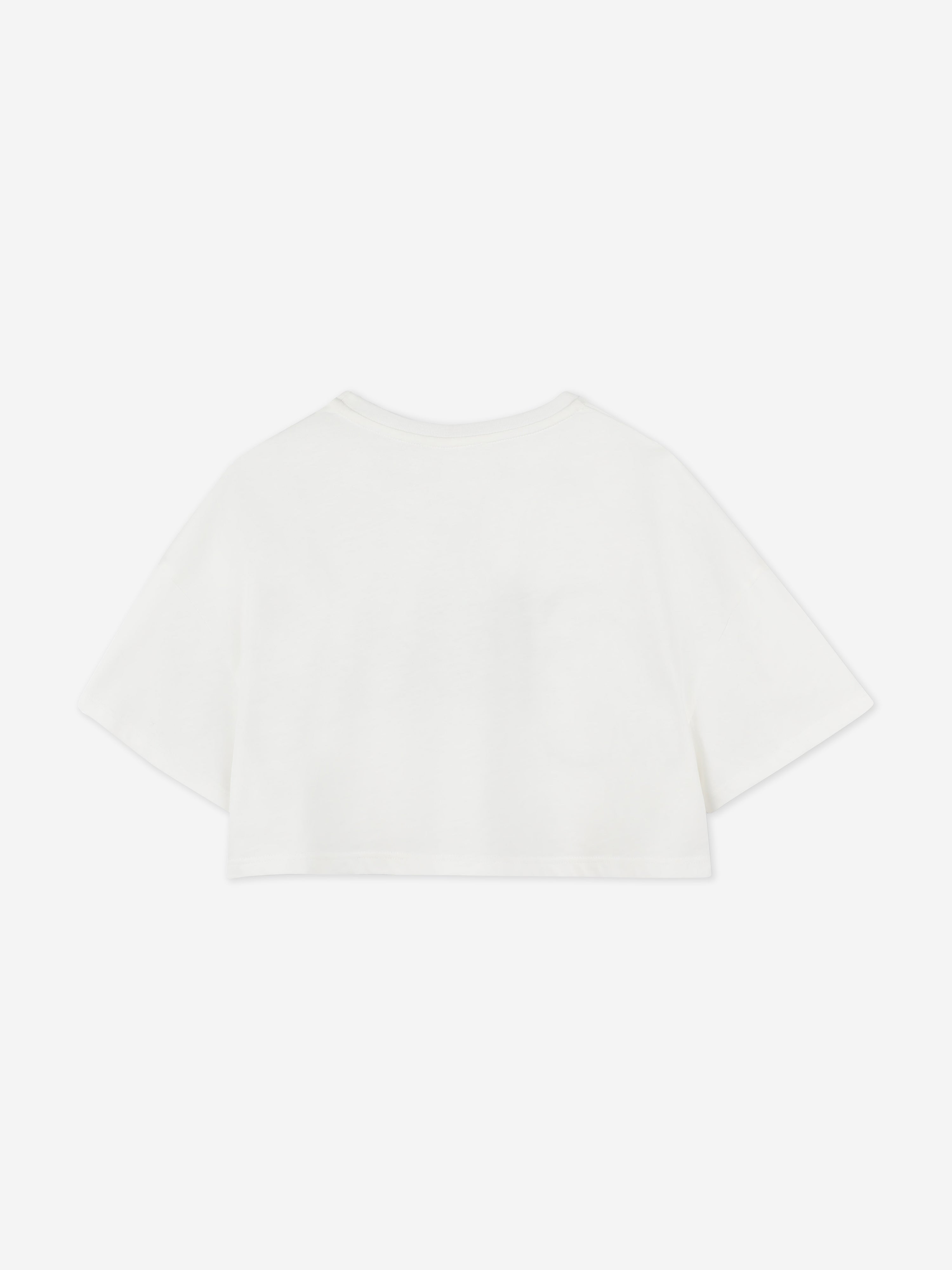 Chlo¨¦ Girls Logo Print T-Shirt in Ivory Buy Cheap 2025 Newest