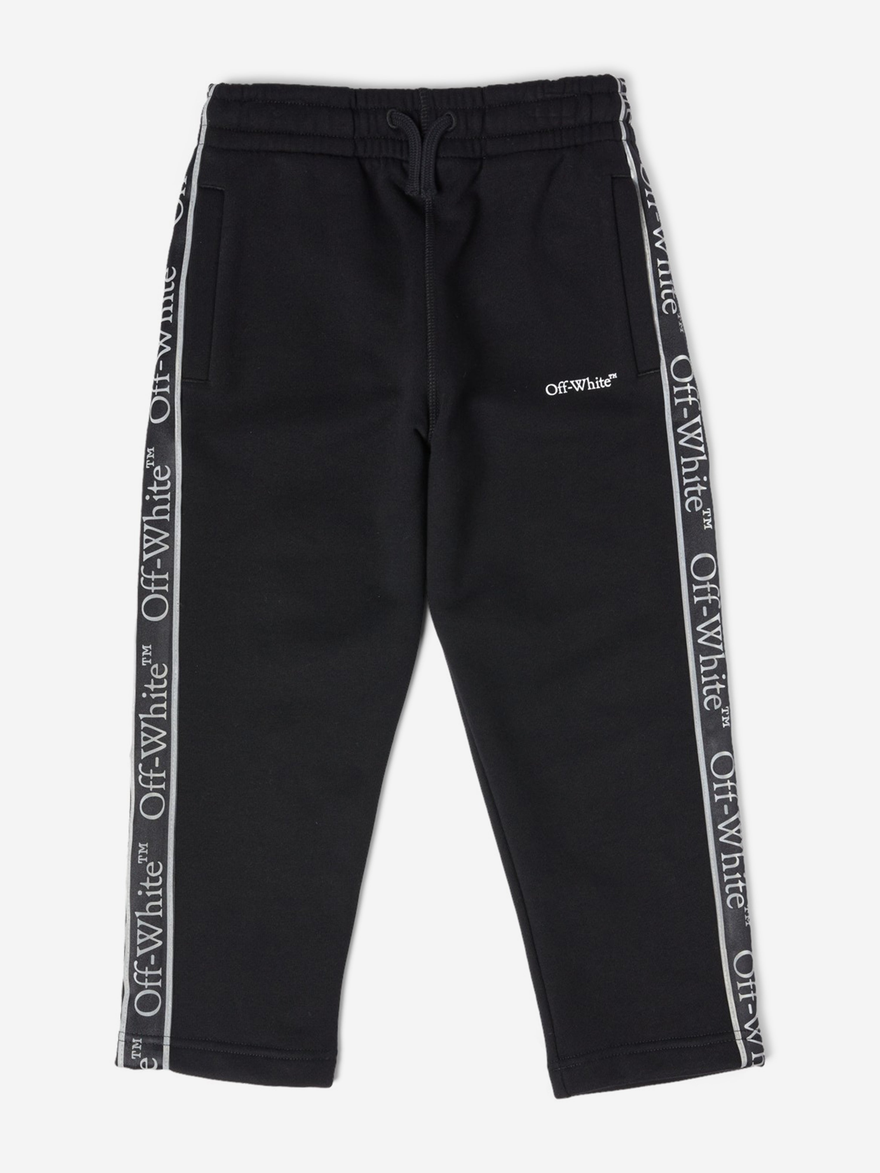 Off-White Boys Bookish Logo Band Joggers in Black For Cheap