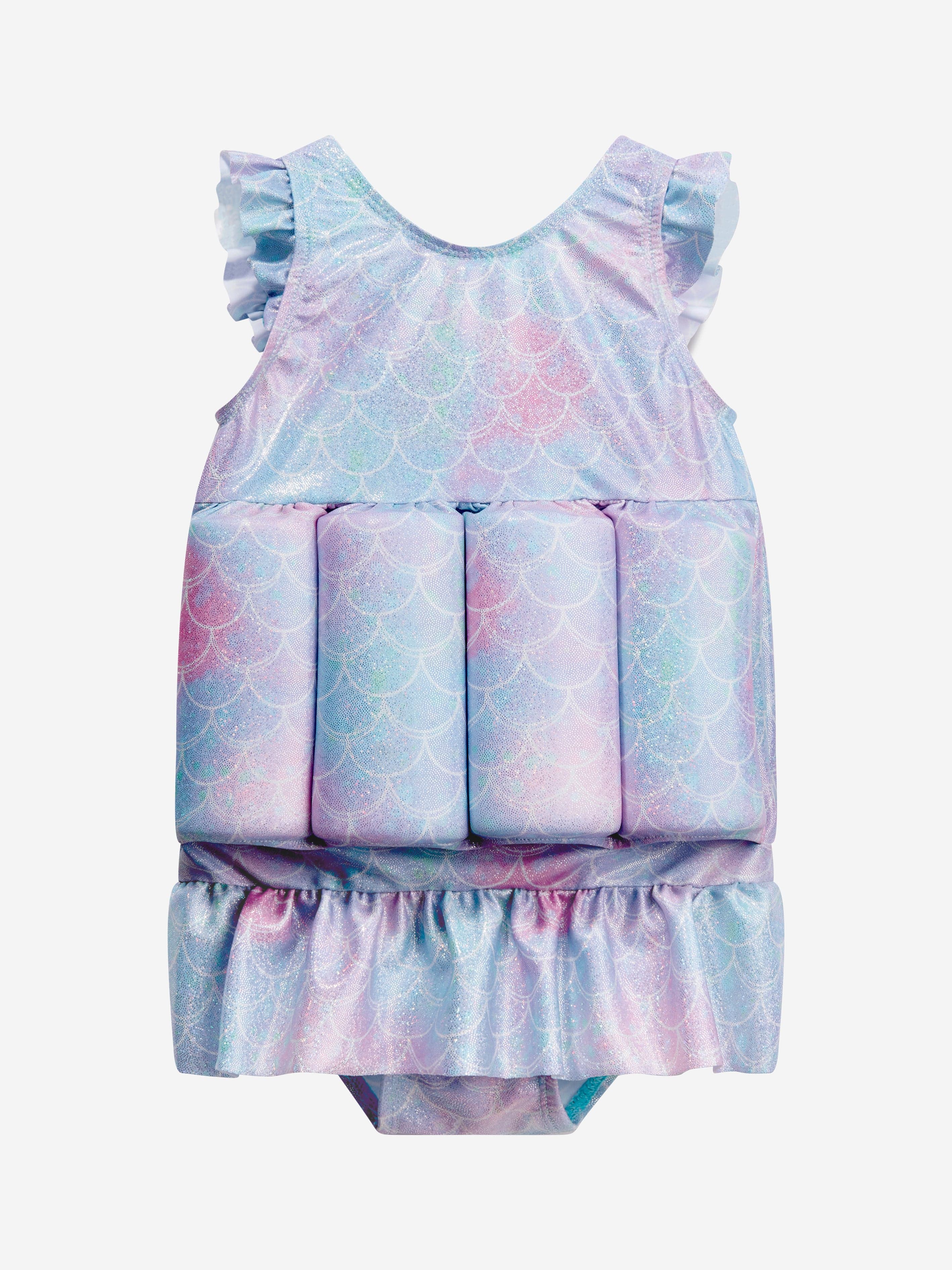 Soli Swim Baby Girls Metallic Mermaid Float Suit (UPF50+) in Blue Buy Cheap Outlet Locations