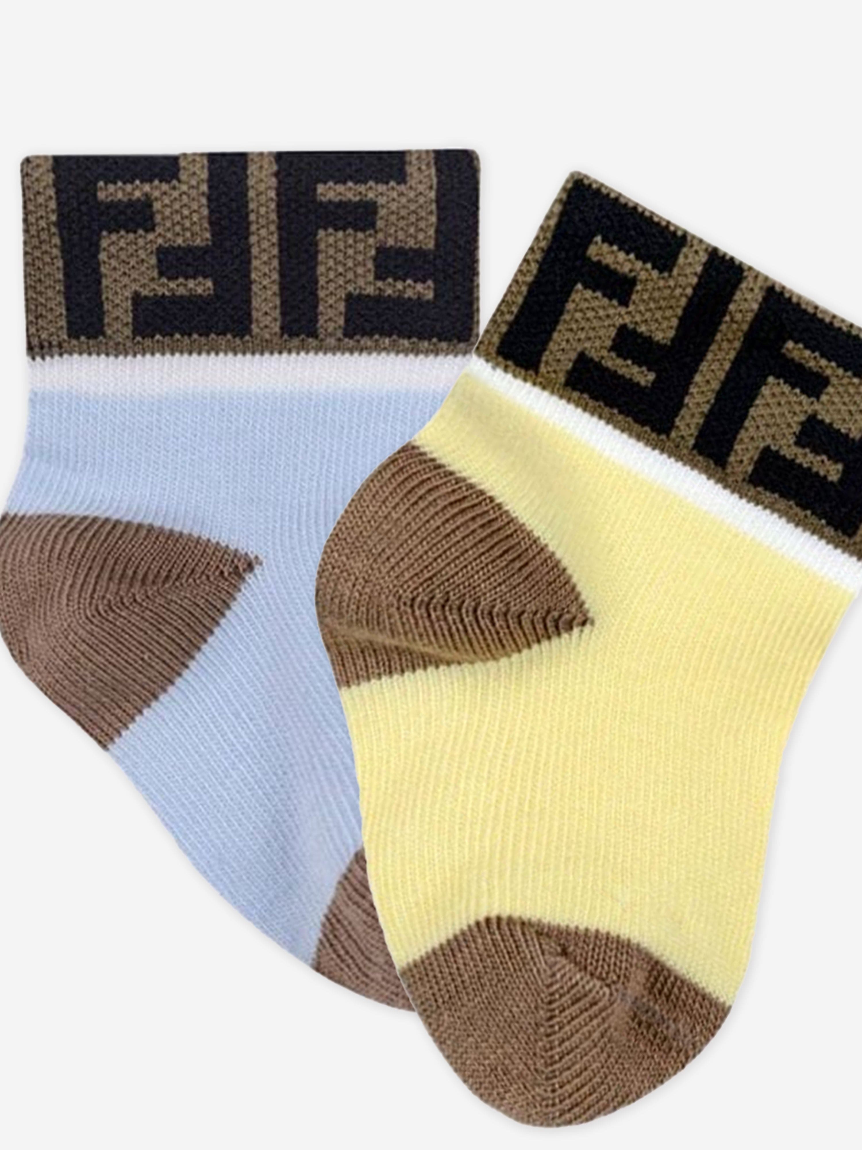Fendi Baby Multipack FF Logo Socks in Multicolour Buy Cheap Popular
