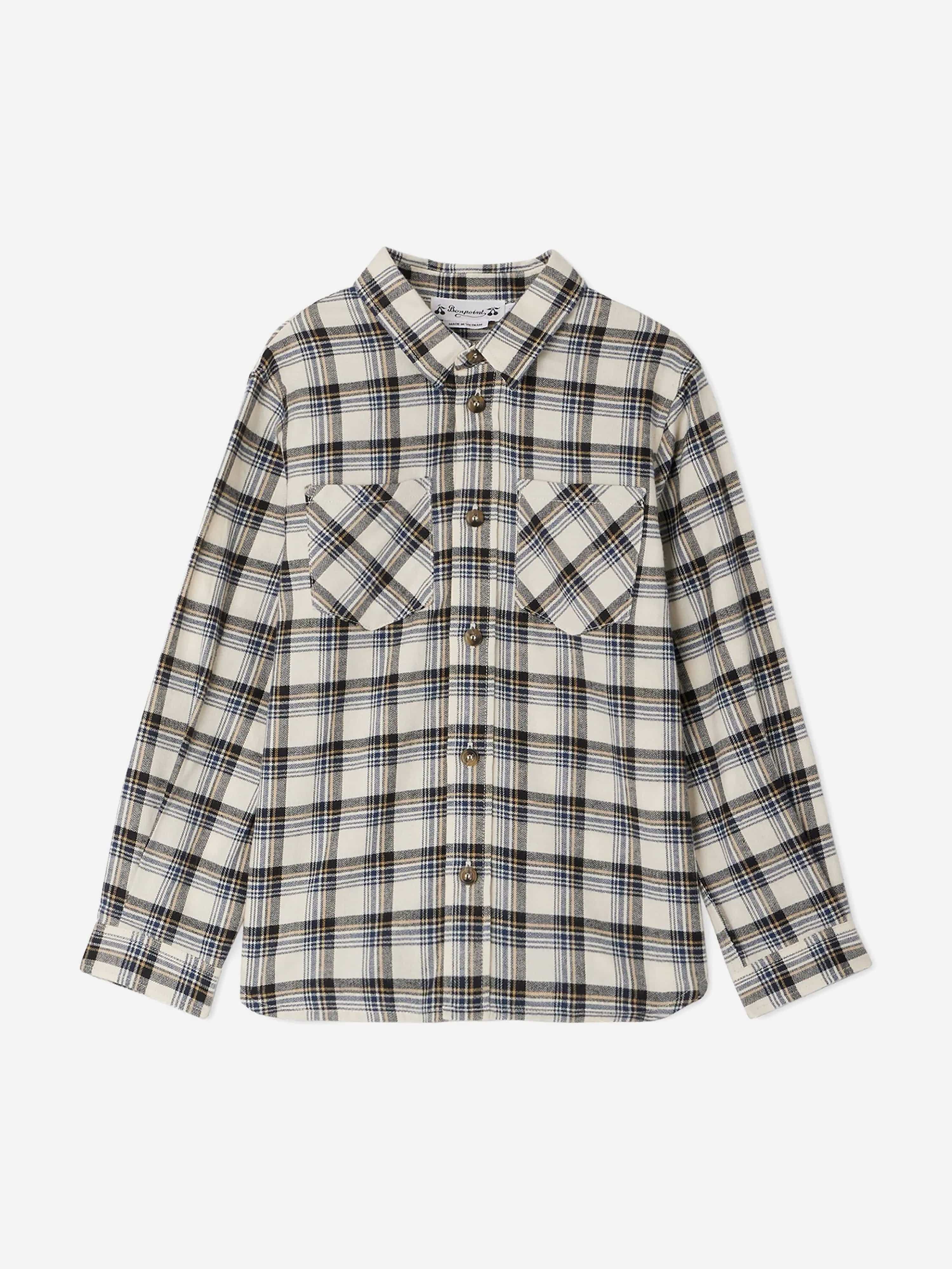 Bonpoint Boys Altman Shirt in Multicolour Official For Sale