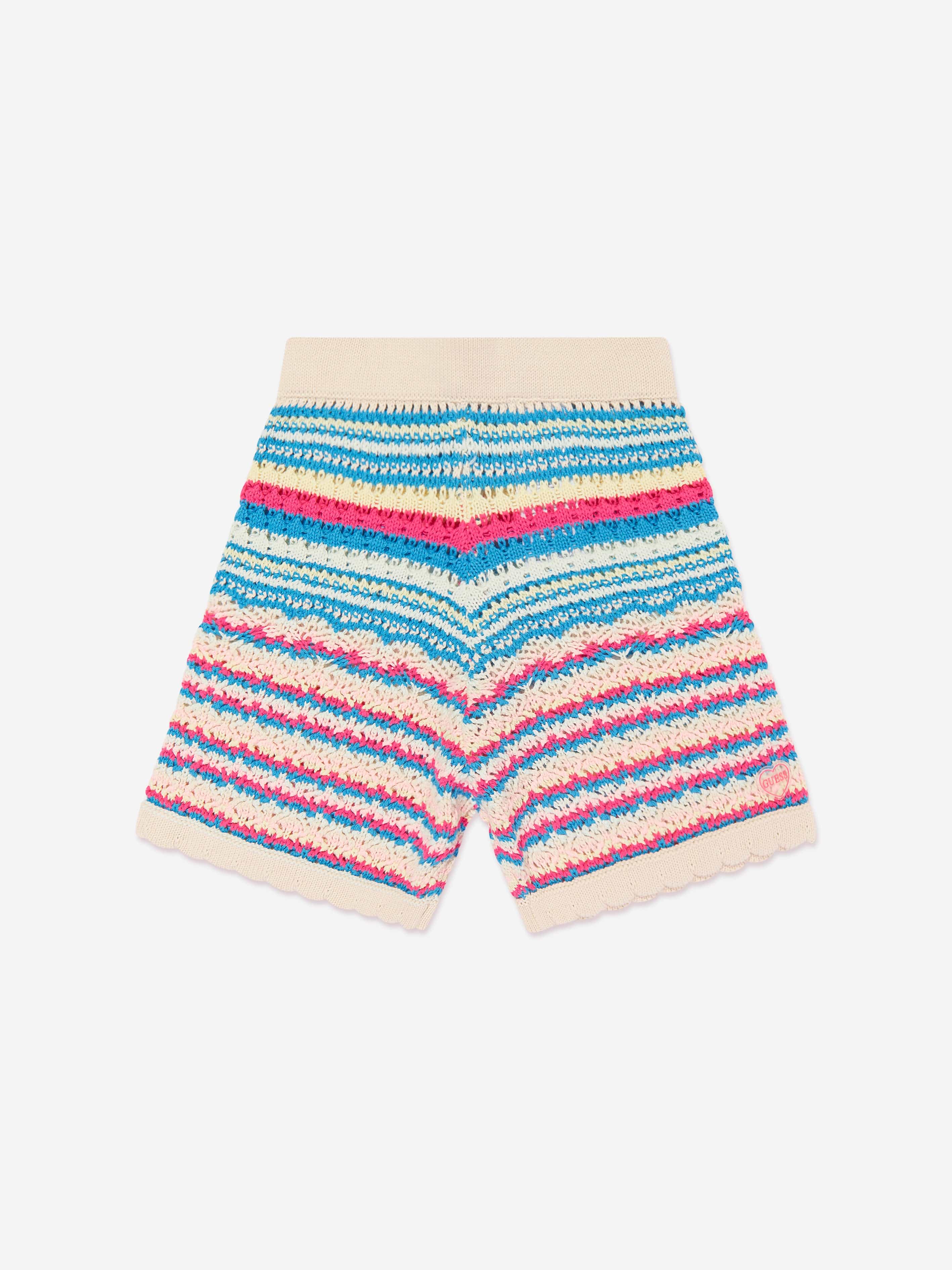 Guess Girls Crocheted Shorts in Multicolour With Mastercard Cheap Online