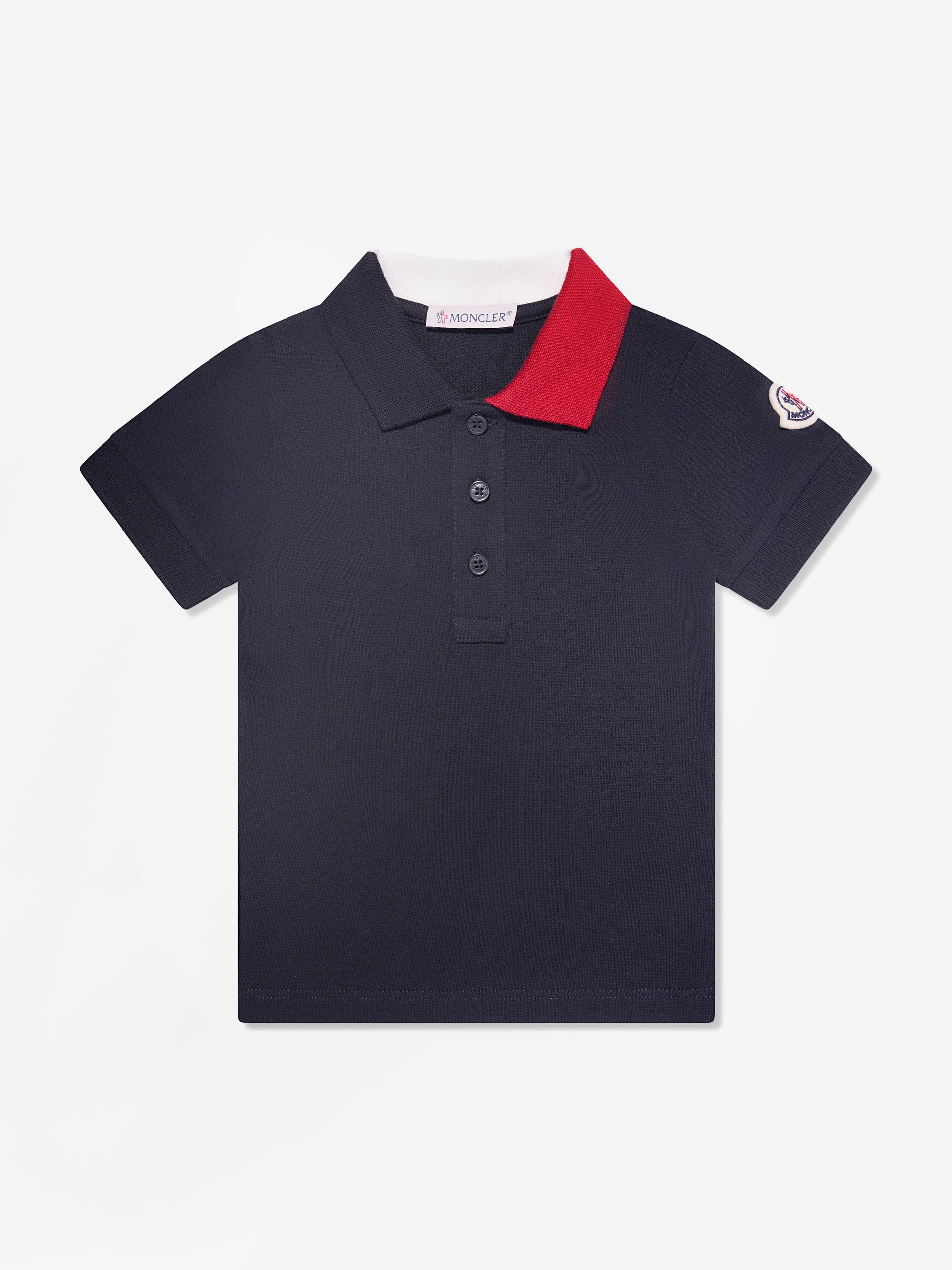 Moncler Enfant Baby Boys Colourblock Polo Shirt in Navy Pay With Paypal Cheap Online