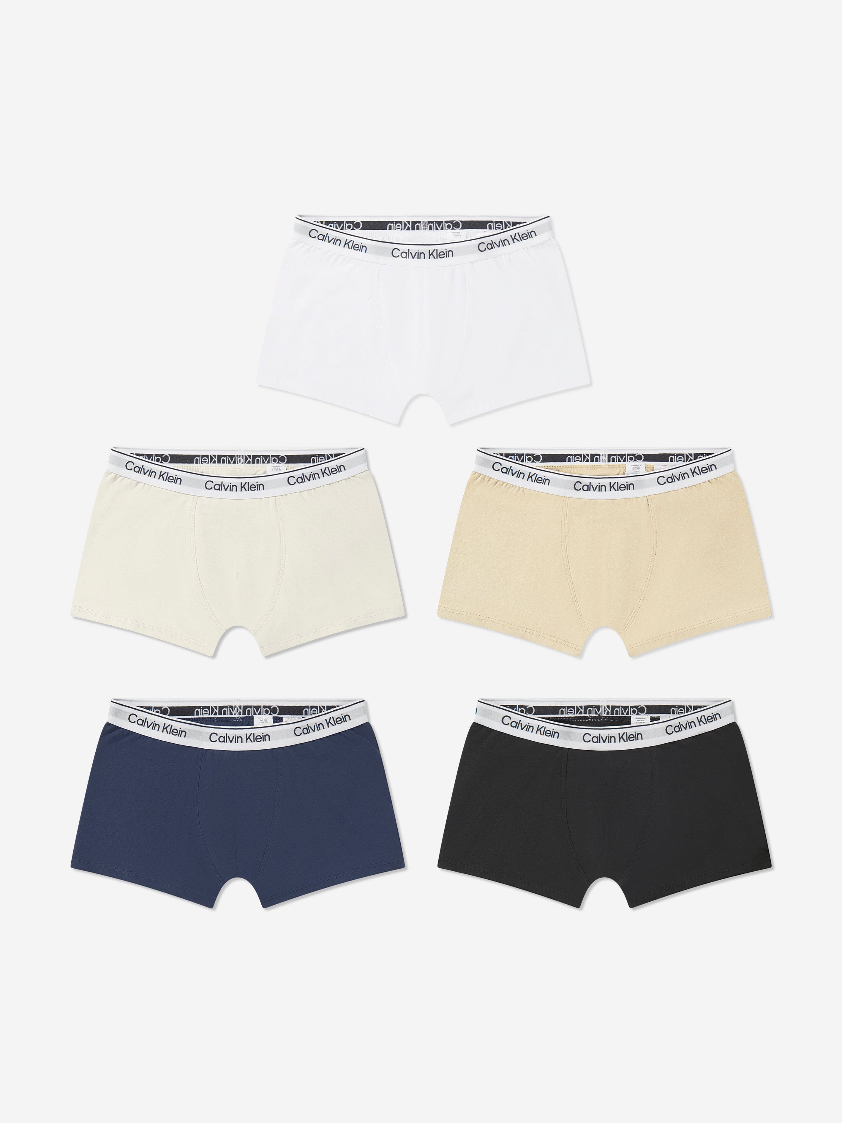 Calvin Klein Boys 5 Pack Boxer Shorts Set in Multicolour Free Shipping New Styles