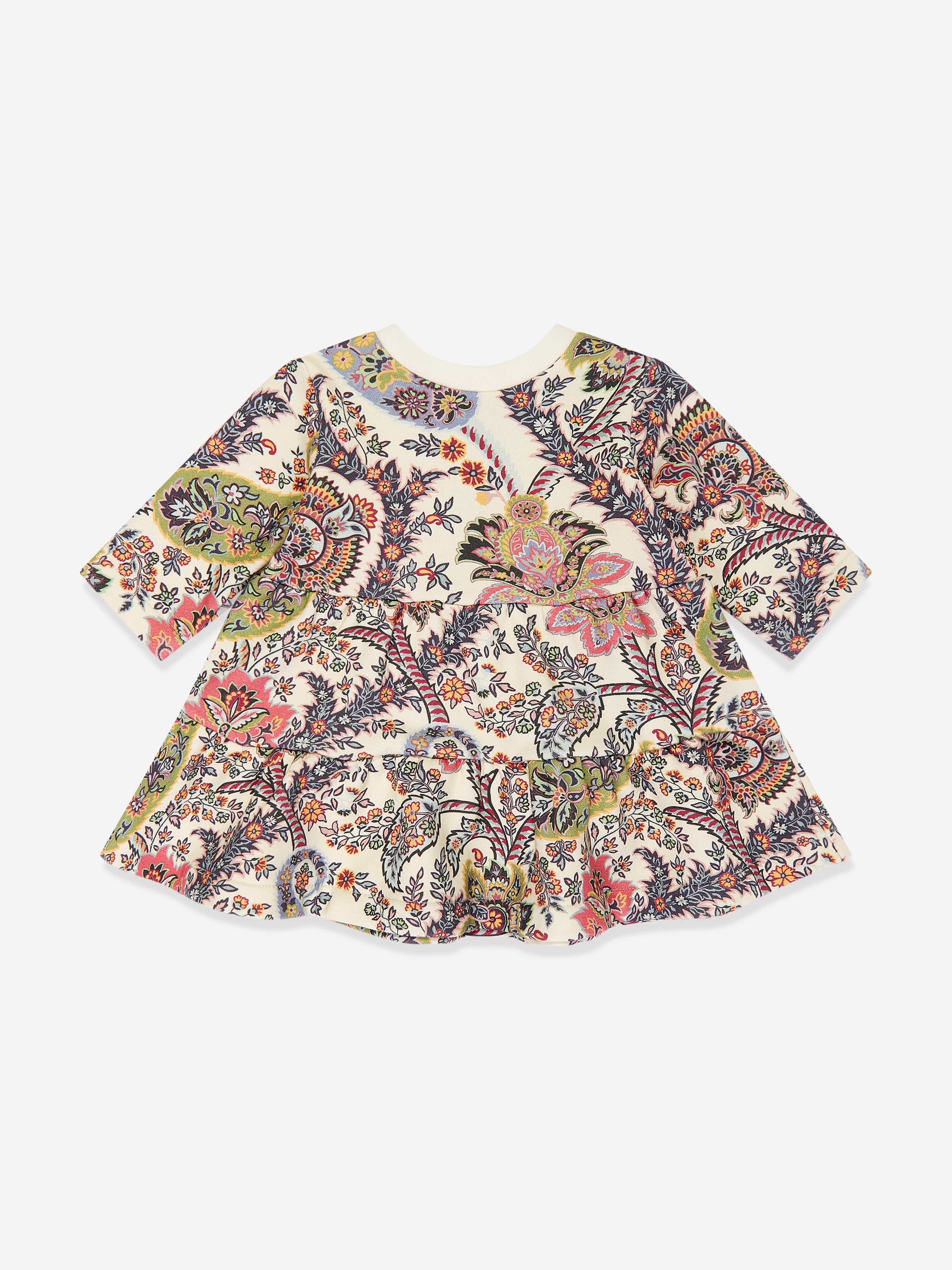 Etro Baby Girls Paisley Print Dress in Multicolour Free Shipping Online
