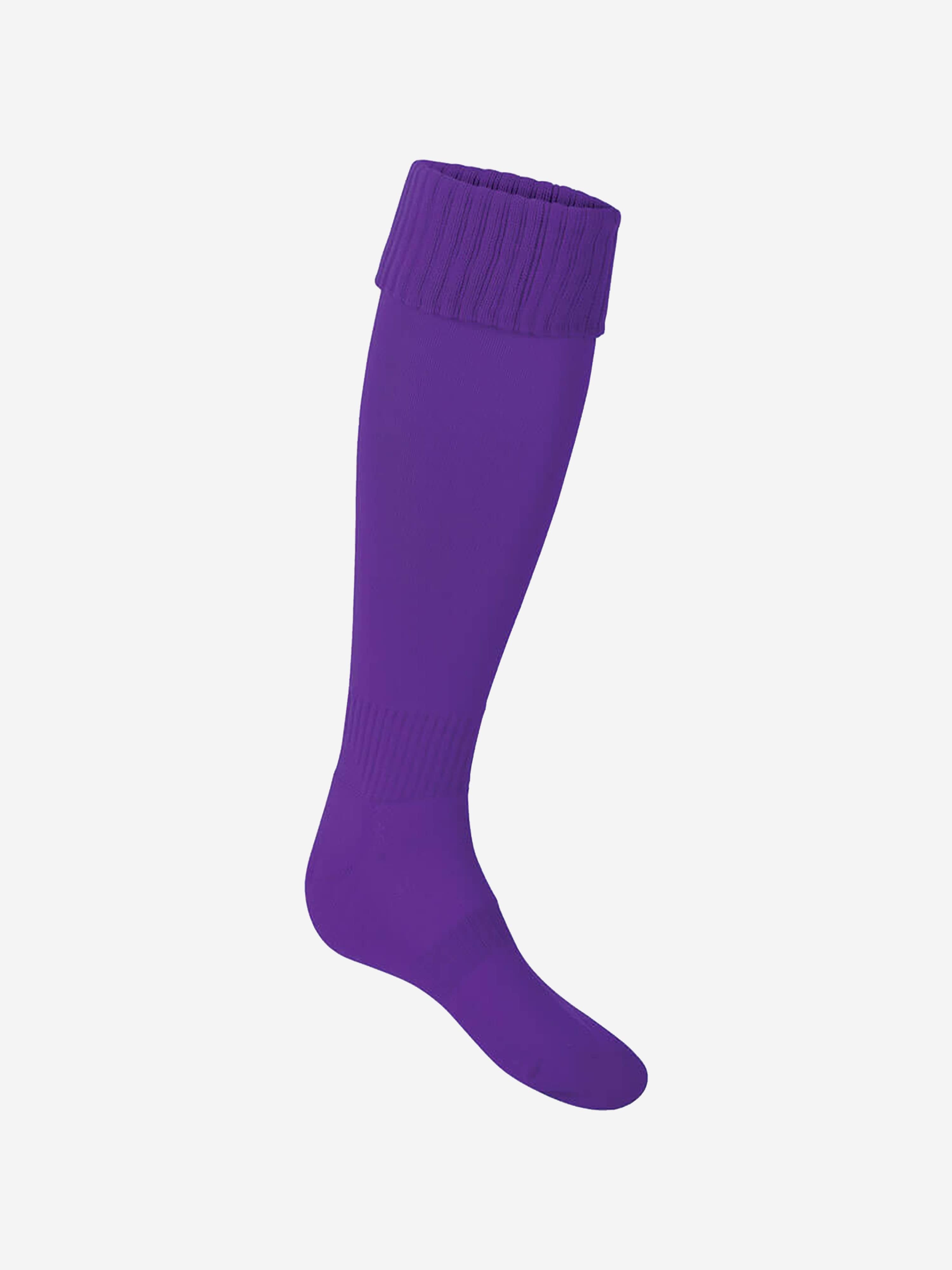 Zeco Kids School Football Socks in Purple Clearance 2025