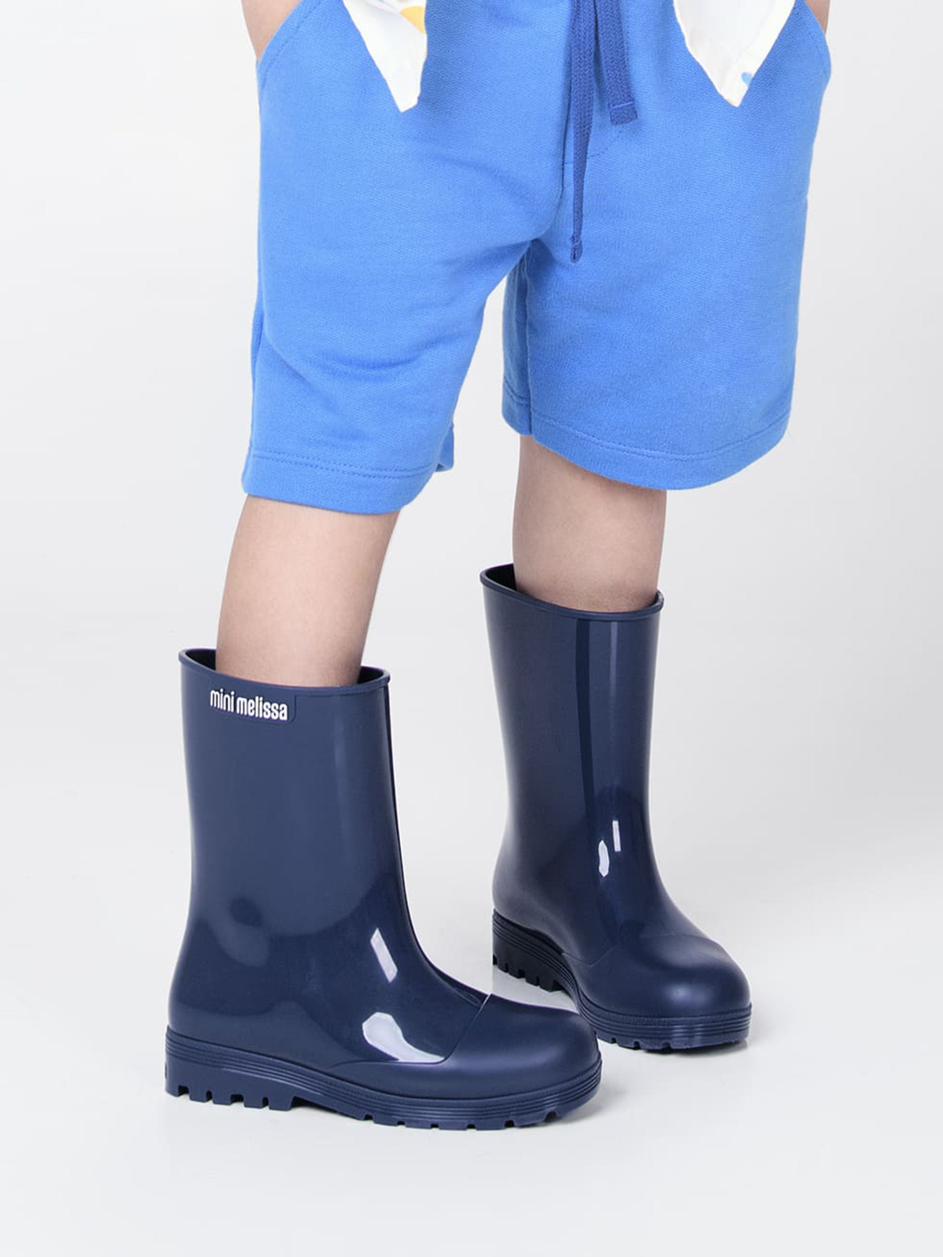 Mini Melissa Girls Welly Boots in Navy Extremely Cheap Pice