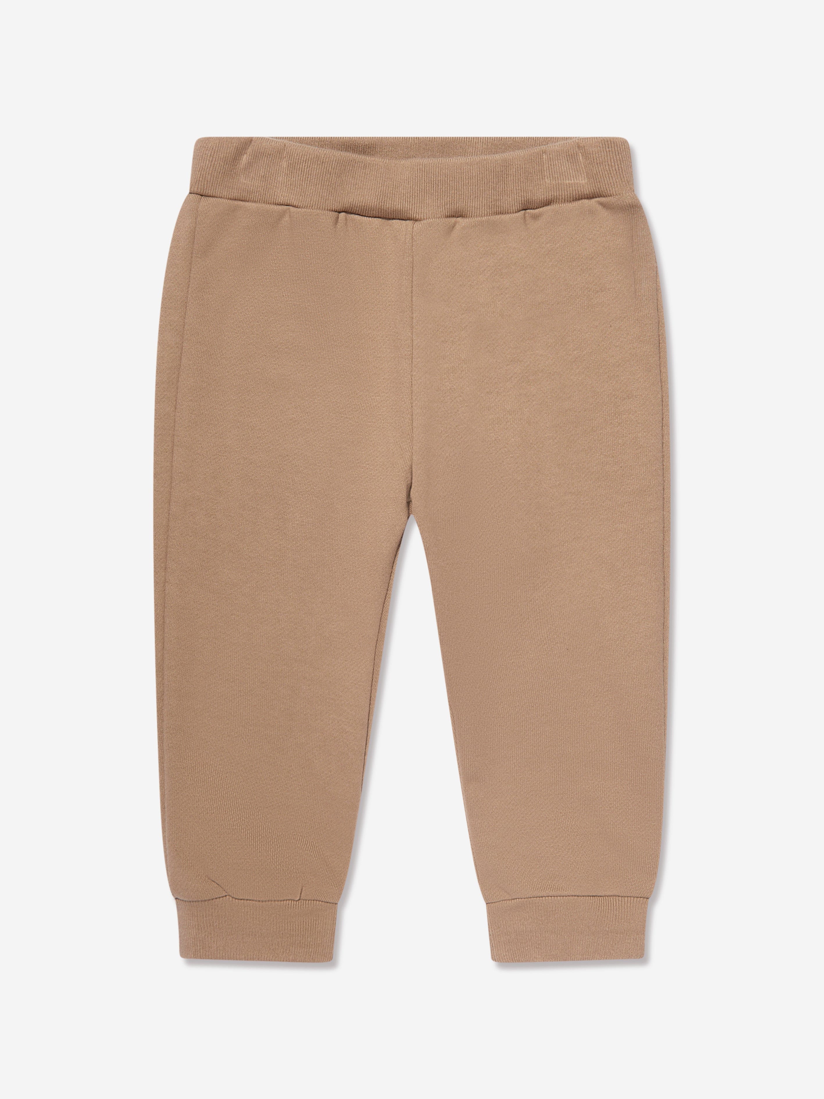 Fendi Baby Logo Patch Joggers in Beige Discount Big Discount